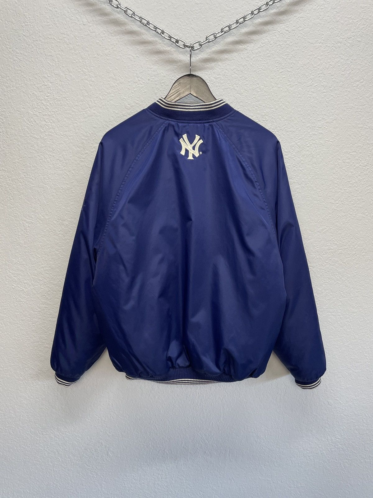 New York Yankees × Nike × Vintage Vintage y2k Adidas New York Yankees Varsity Bobners Jacket Size US M / EU 48-50 / 2 - 9 Thumbnail