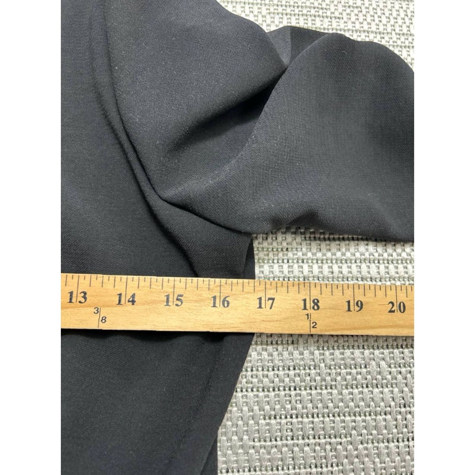Vintage VINTAGE Sezane Penda Jumpsuit Womens 38 Black Gathered Waist Bishop Sleeves V Neck Size 26" / US 2 / IT 38 - 7 Thumbnail