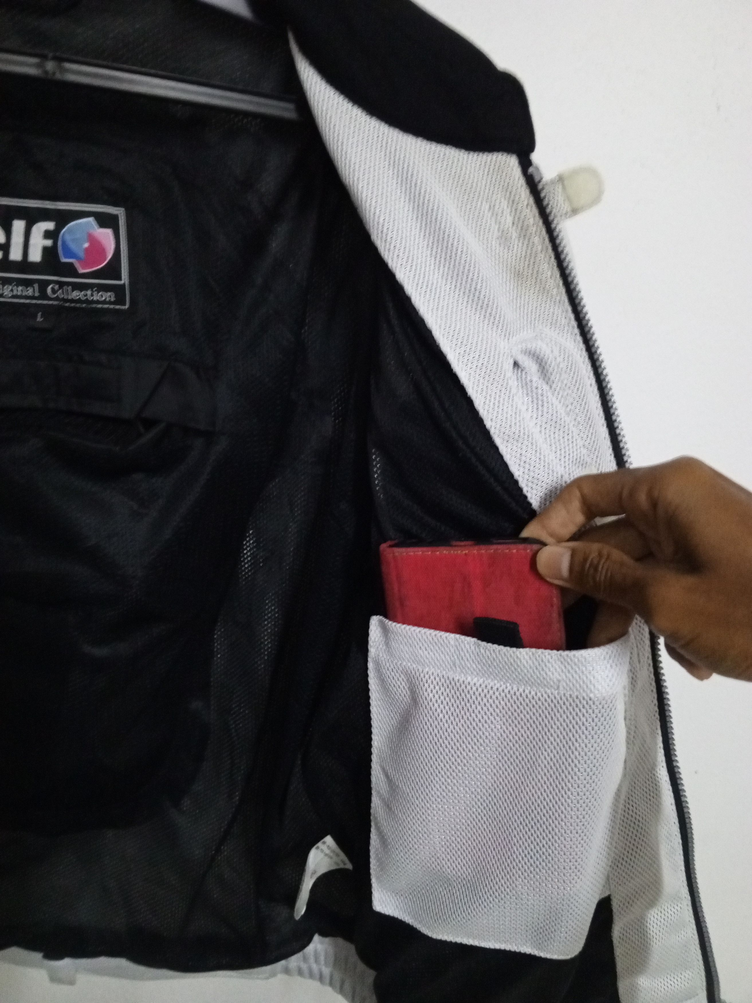 Vintage EIF MOTO SPORT JACKET WHITE/GRAY Size US L / EU 52-54 / 3 - 10 Thumbnail