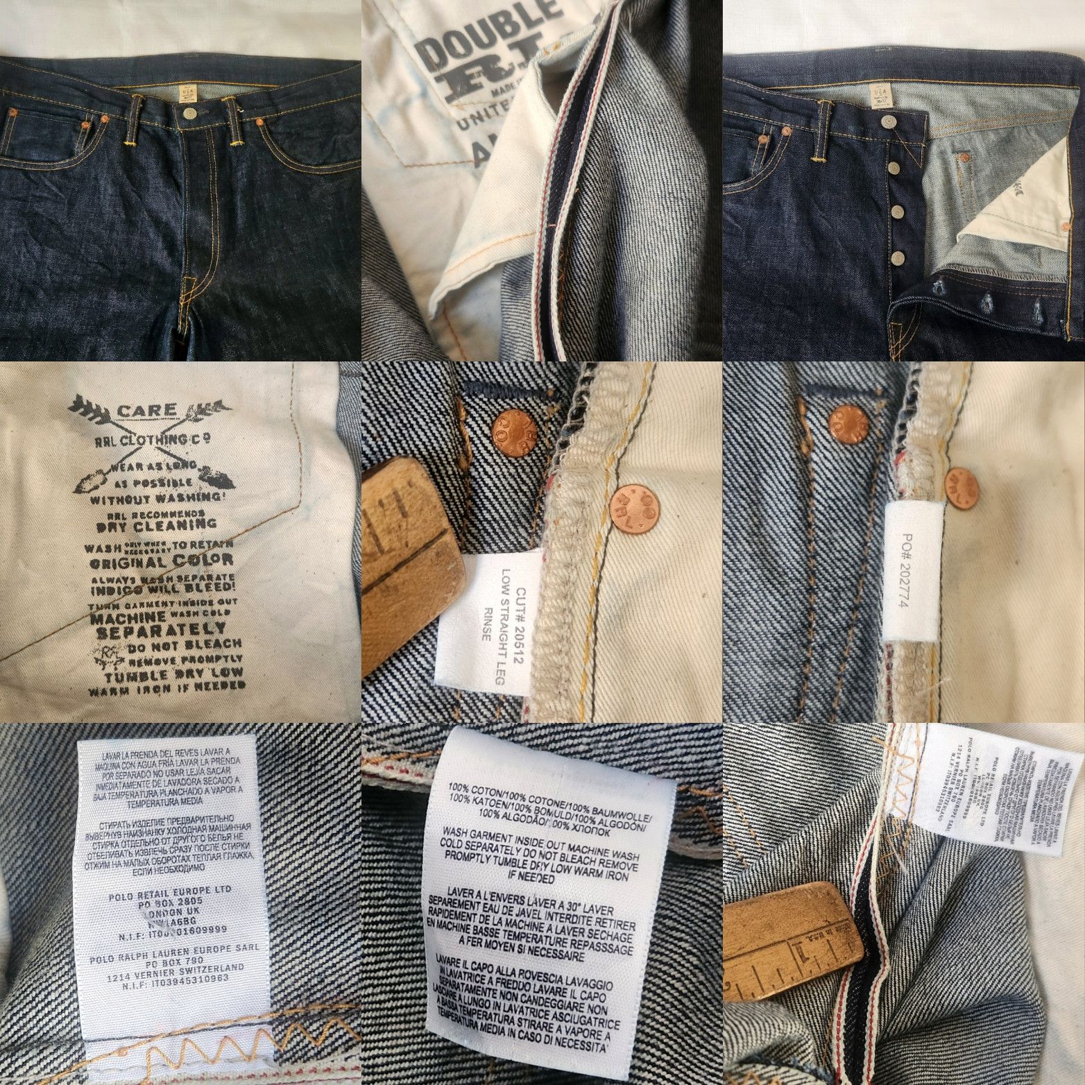 RRL Ralph Lauren Ralph Lauren RRL Jeans Japanese Woven Selvedge Denim 36 X 32 Size US 36 / EU 52 - 23 Thumbnail