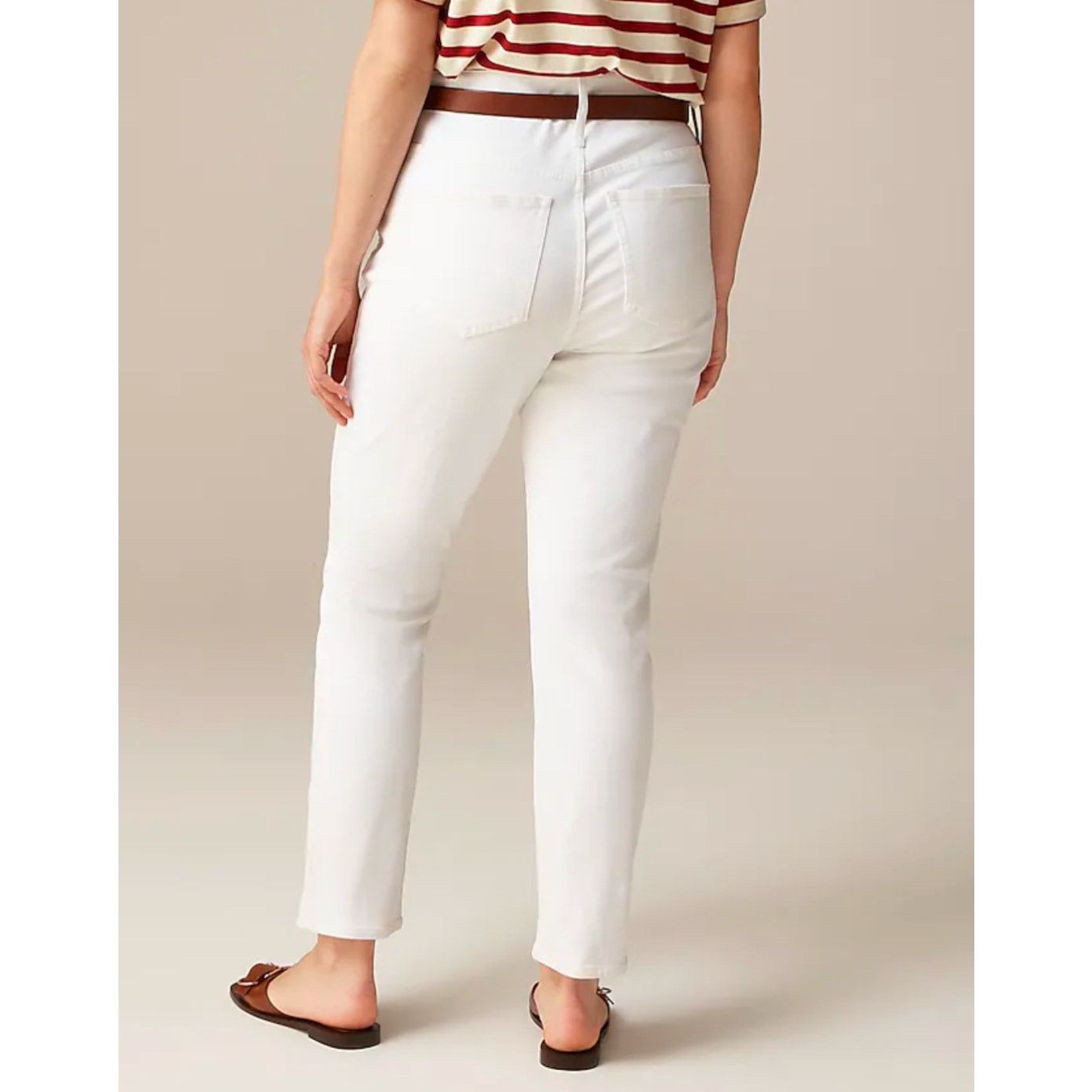 J.Crew NWT J.Crew Curvy Vintage Straight Jean White Wash Size 31 Size 31" - 2 Thumbnail