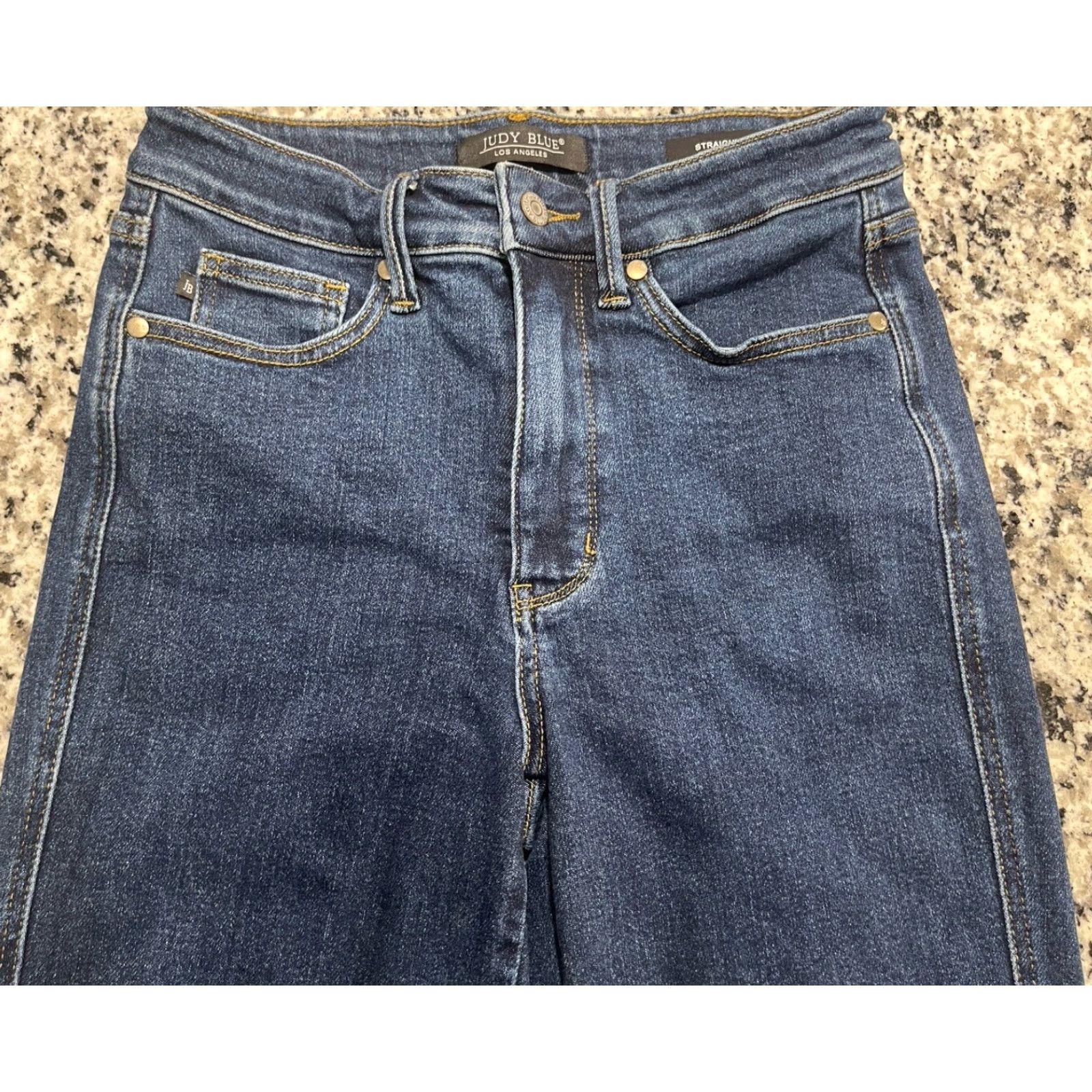 Vintage Judy Blue High Waist Straight Leg Denim Jeans Women 28 X 28.5 Blue 90s Size 28" / US 6 / IT 42 - 2 Thumbnail