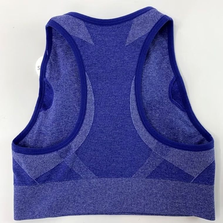 Avia Avia Womens S Sport Bra Top Racerback Activewear Low Support Soft Blue Size S / US 4 / IT 40 - 3 Thumbnail