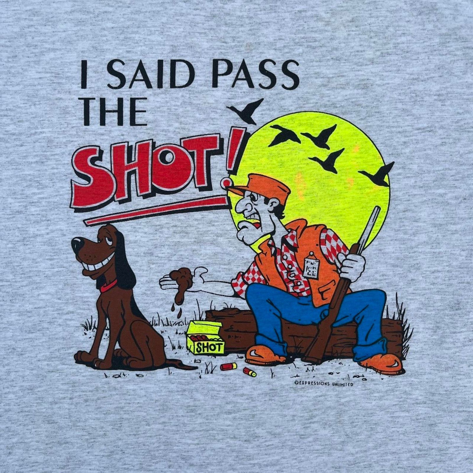 Other Vintage 90’s Cartoon Hunter Novelty Gag T-Shirt Funny Joke Size US XL / EU 56 / 4 - 3 Thumbnail
