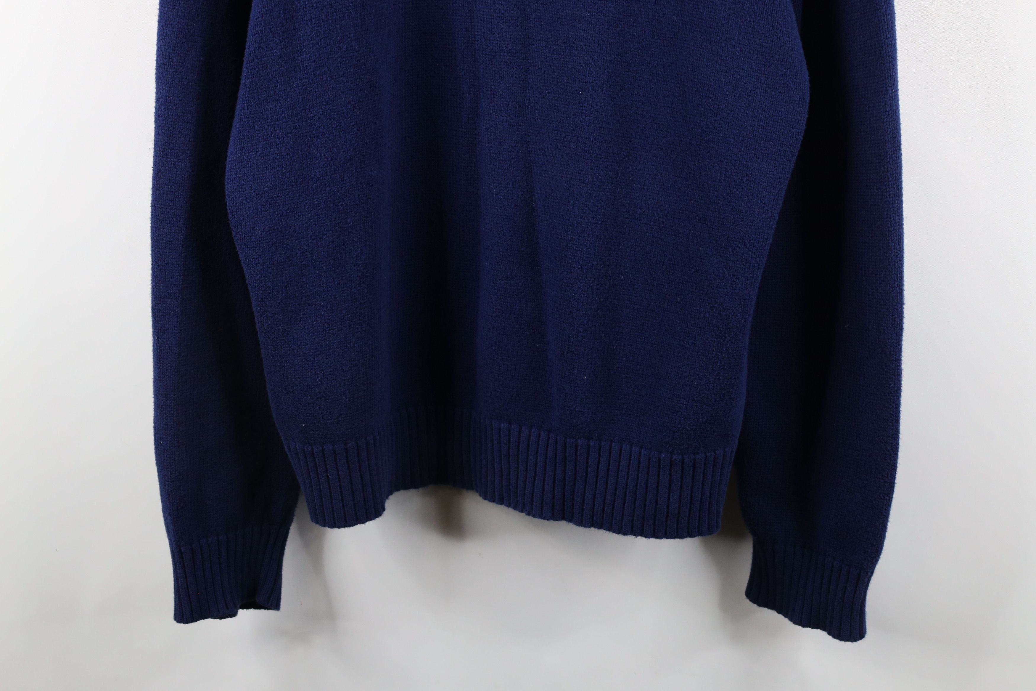 Ralph Lauren × Vintage Vintage 90s Ralph Lauren Knit Half Zip Pullover Sweater Size US L / EU 52-54 / 3 - 3 Thumbnail