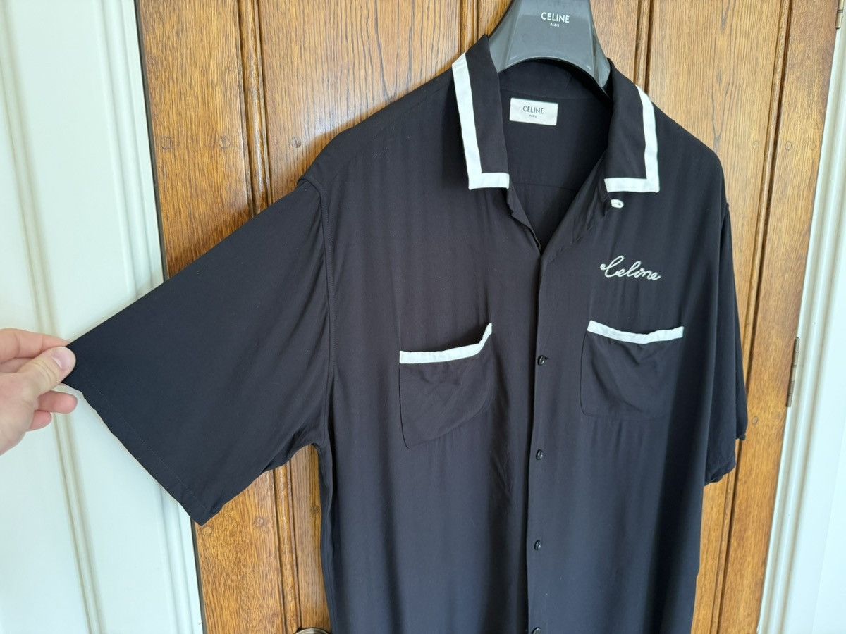 Celine SS21 Celine Dancing Kid Hedi bowling Hawaiian shirt logo 42 Size US L / EU 52-54 / 3 - 12 Thumbnail