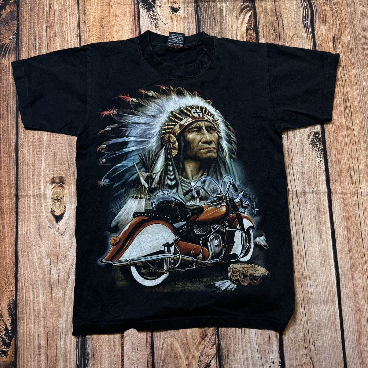 Anime × Vintage Vintage t-shirt Cheroke Indian motors 🏍️ racing harley Size US M / EU 48-50 / 2 - 1 Thumbnail