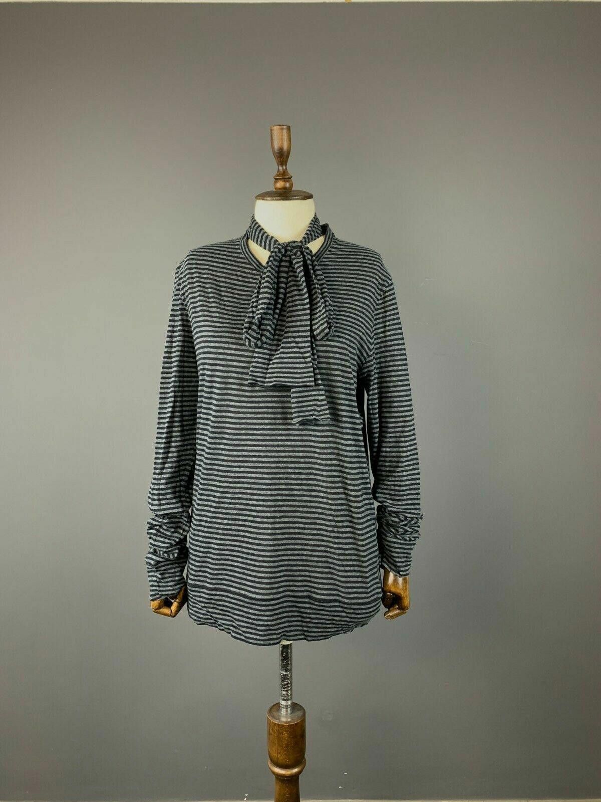 Neil Barrett Neil Barrett Black Striped Crew Neck Pullover Sweater Size L Size L / US 10 / IT 46 - 1 Thumbnail