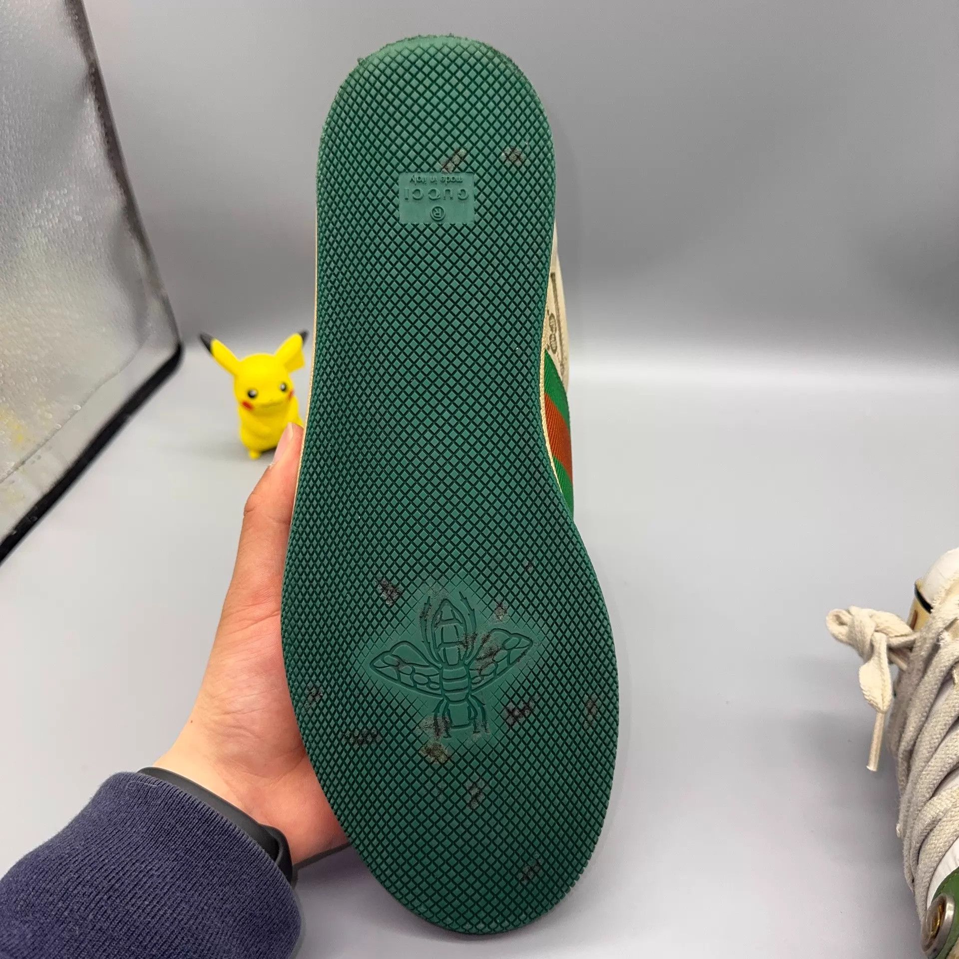 Gucci GUCCI Screener GG Enamel Green Sneaker Size US 10.5 / EU 43-44 - 7 Thumbnail