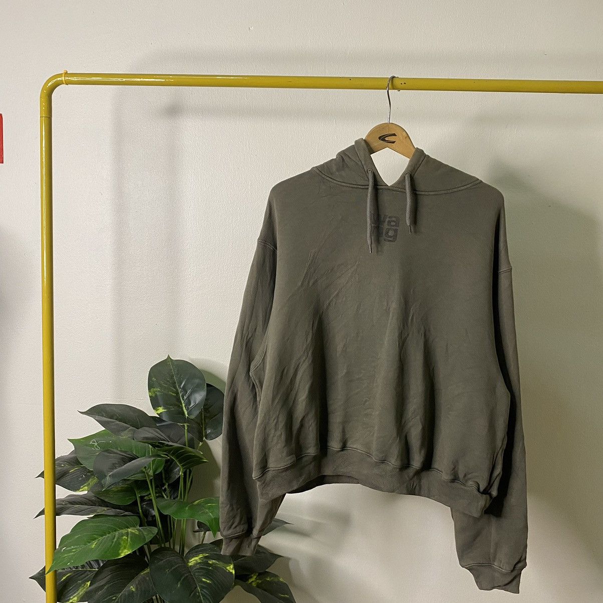 Alexander Wang Essential Terry Hoodie Puff Logo