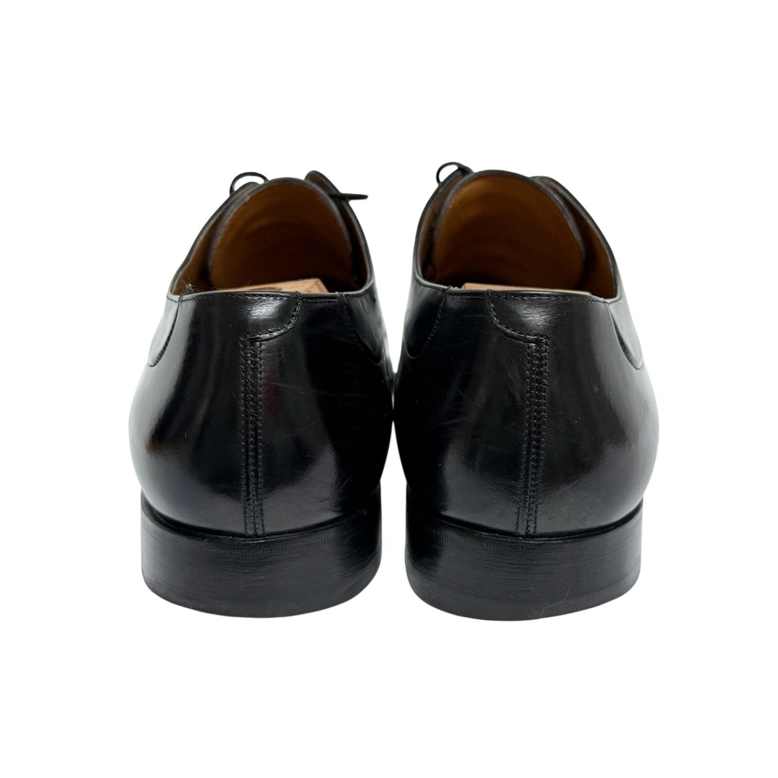 Santoni Santoni Classico Cap Toe Oxford Shoes Mens Pebble Leather Size US 13 / EU 46 - 7 Thumbnail