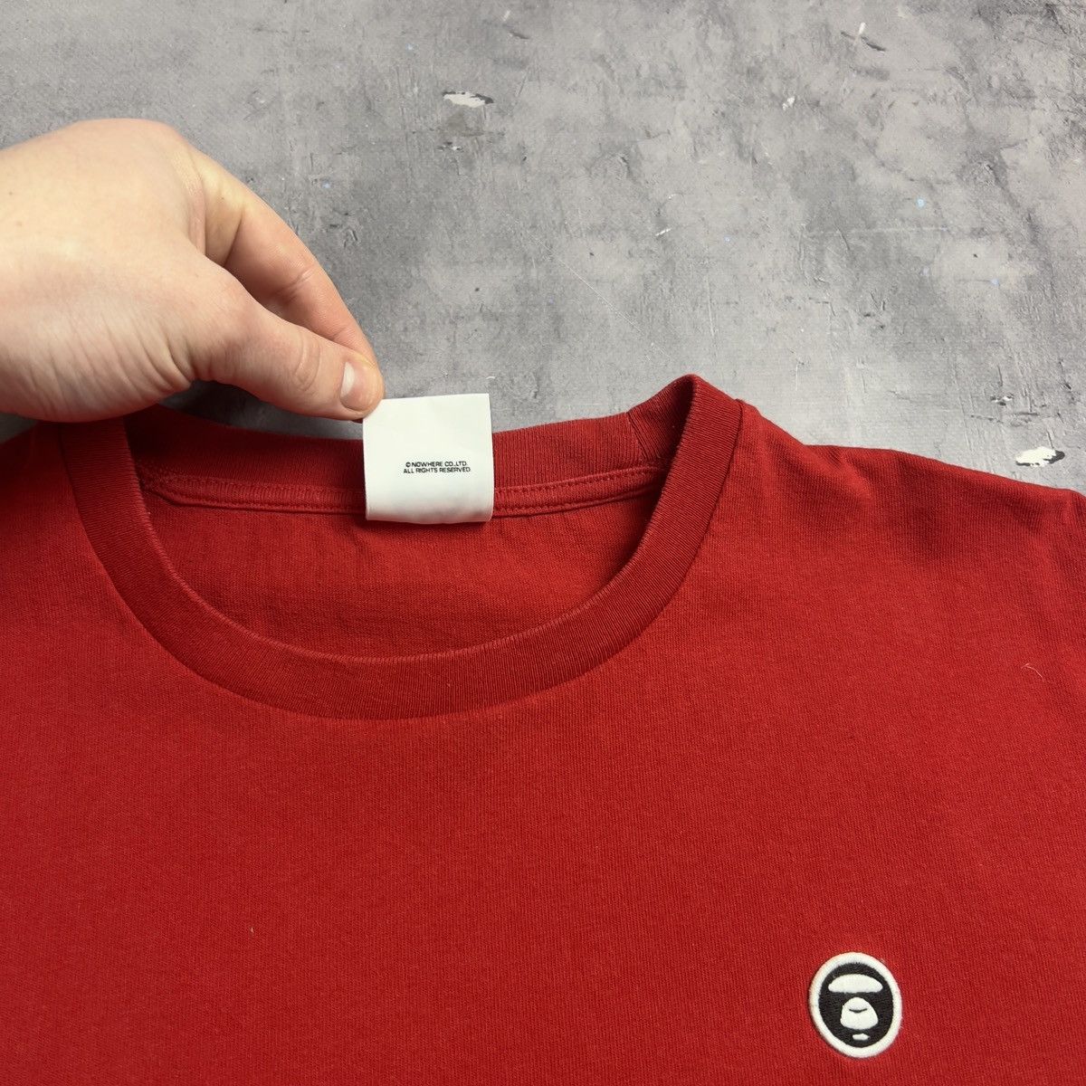 Aape Rare! Aape Bathing Ape Face Patch Logo Tee Y2K SK8 Size US L / EU 52-54 / 3 - 9 Thumbnail