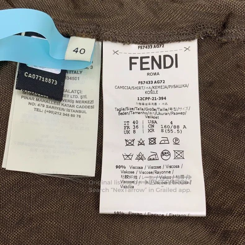 Fendi Fendi Back zip camisole top with full logo lettering Size XS / US 0-2 / IT 36-38 - 6 Thumbnail