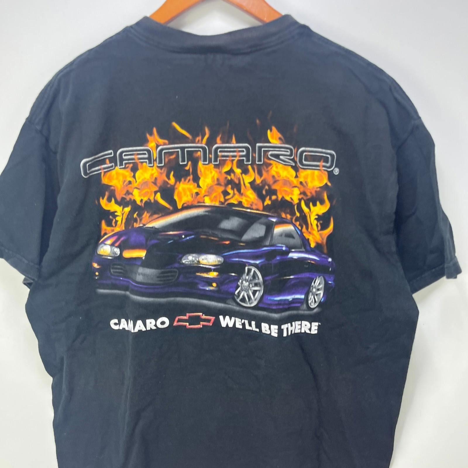 Vintage Vintage 90s Chevrolet Chevy Camaro Flames Racing T Shirt XL Size US XL / EU 56 / 4 - 2 Thumbnail