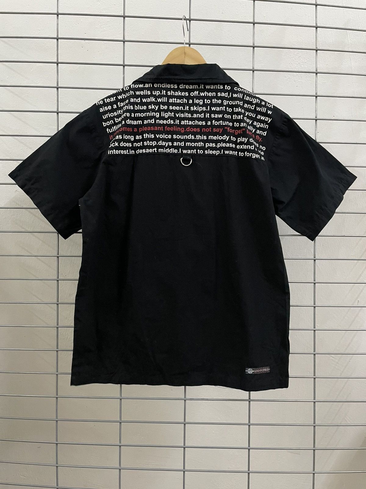 If Six Was Nine × Le Grande Bleu (L.G.B.) Rare And Beautiful Slash Number Punk Bondage Poem Shirt Size US M / EU 48-50 / 2 - 7 Thumbnail