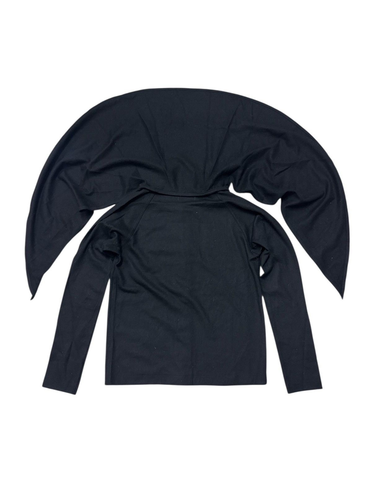 Issey Miyake VINTAGE ISSEY MIYAKE SPORTS CAPE WOOL CARDIGAN SHIRT Size M / US 6-8 / IT 42-44 - 2 Thumbnail