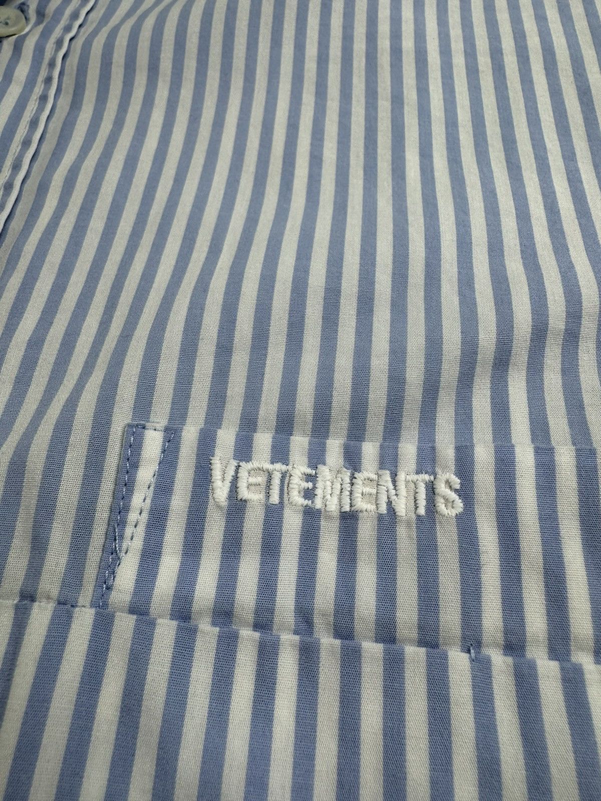 Vetements Vetements Femme Garderobe 2019 Demna Gvasalia Striped Asymmetrical Button Shirt Size M / US 6-8 / IT 42-44 - 10 Thumbnail
