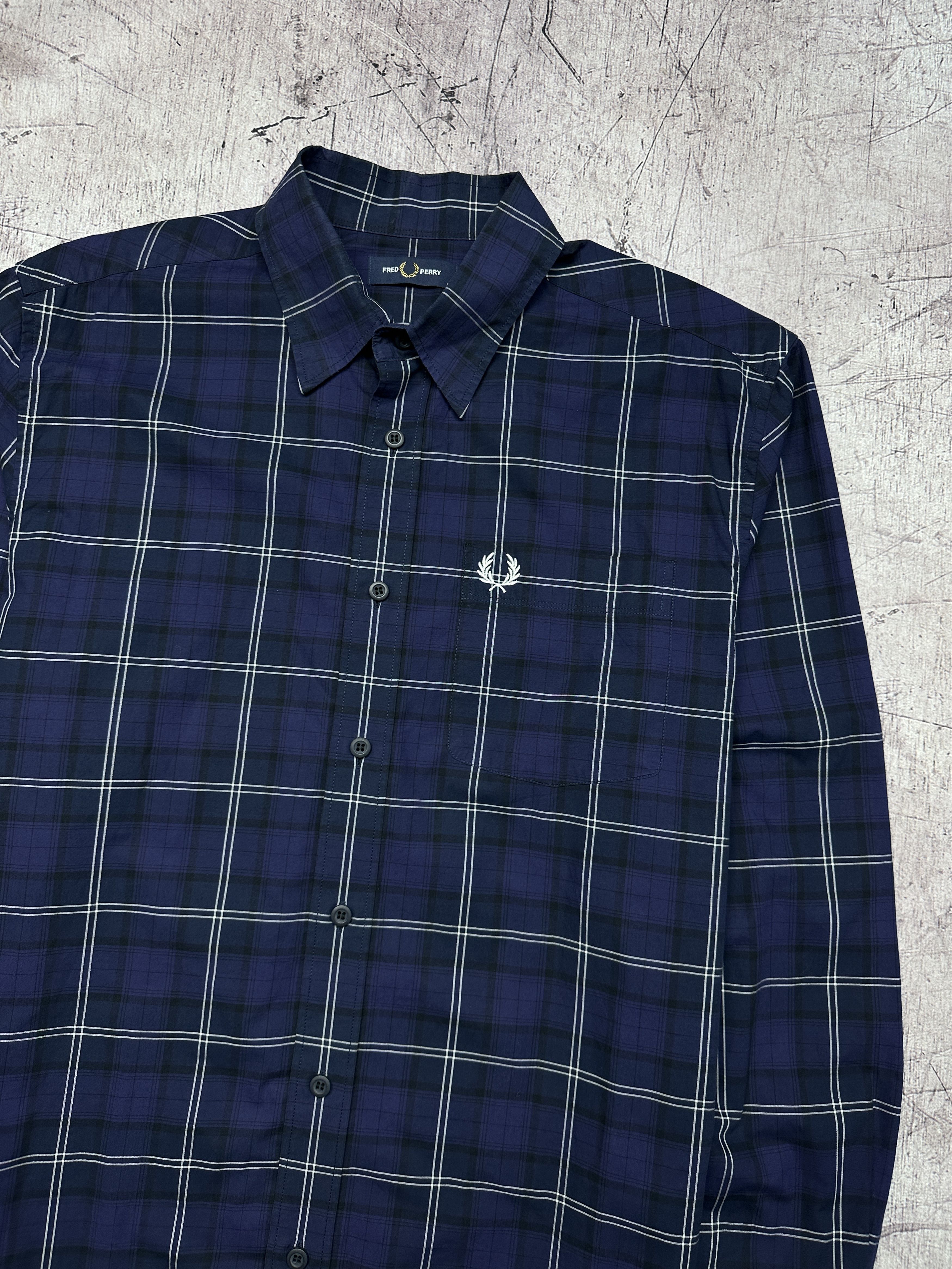 Fred Perry Fred Perry Mens Long Sleeve Plaid Shirt Size US L / EU 52-54 / 3 - 2 Thumbnail