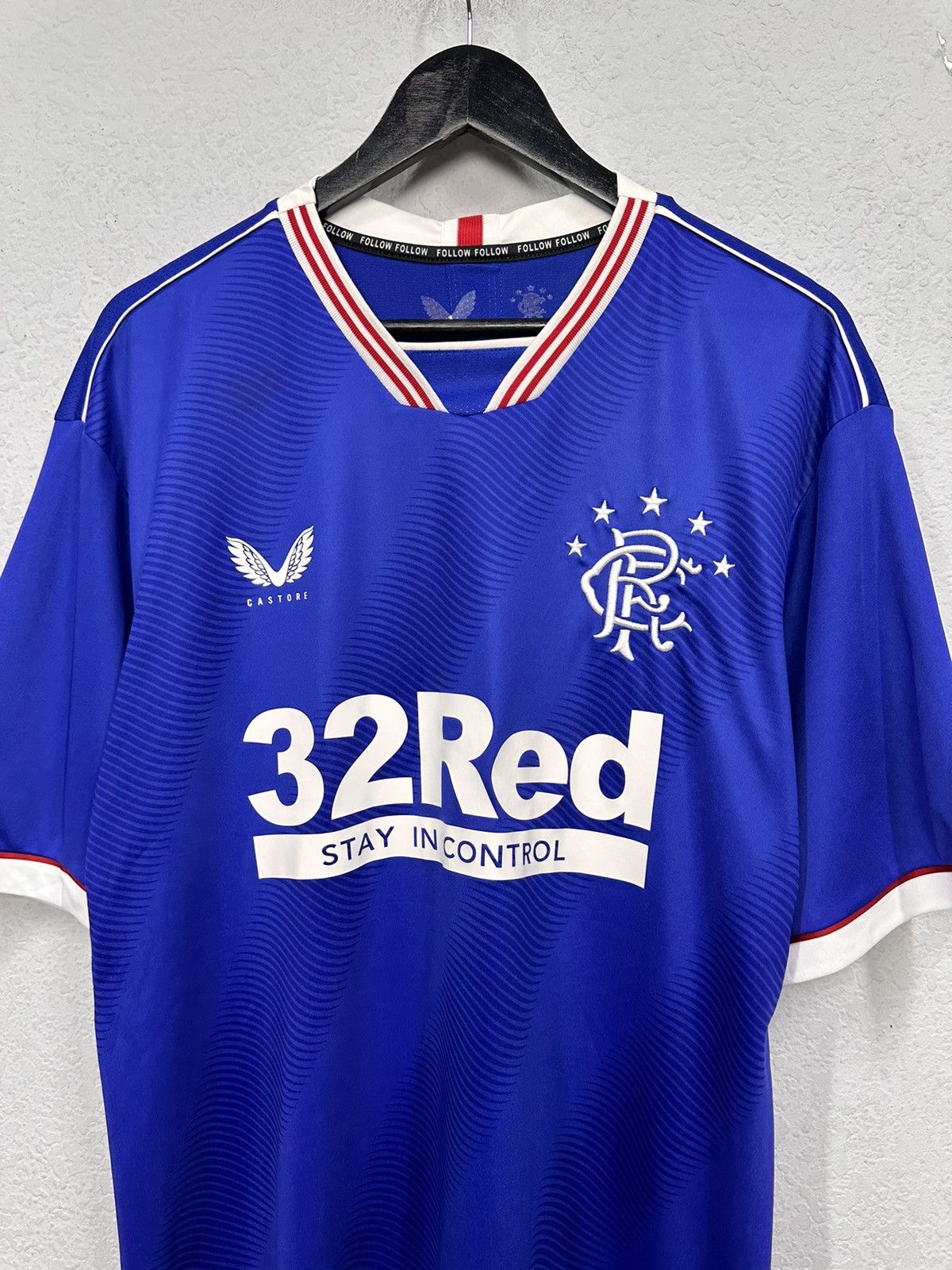 Castore RANGERS 2020 2021 HOME SHIRT FOOTBALL SOCCER JERSEY CASTORE Size US XL / EU 56 / 4 - 2 Thumbnail