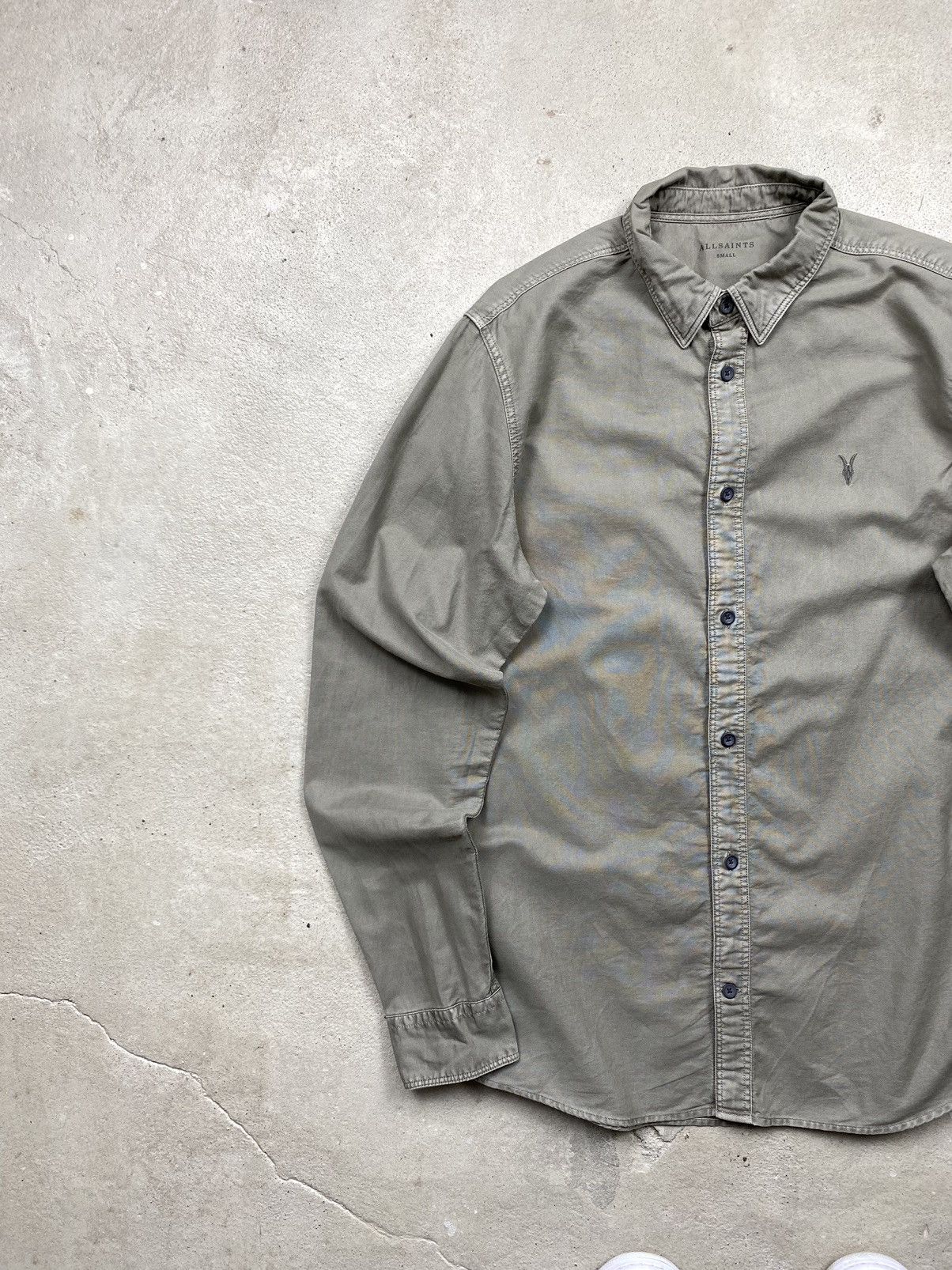 Allsaints Vintage All Saints Washed Shirt Hype Y2K Size US S / EU 44-46 / 1 - 2 Thumbnail