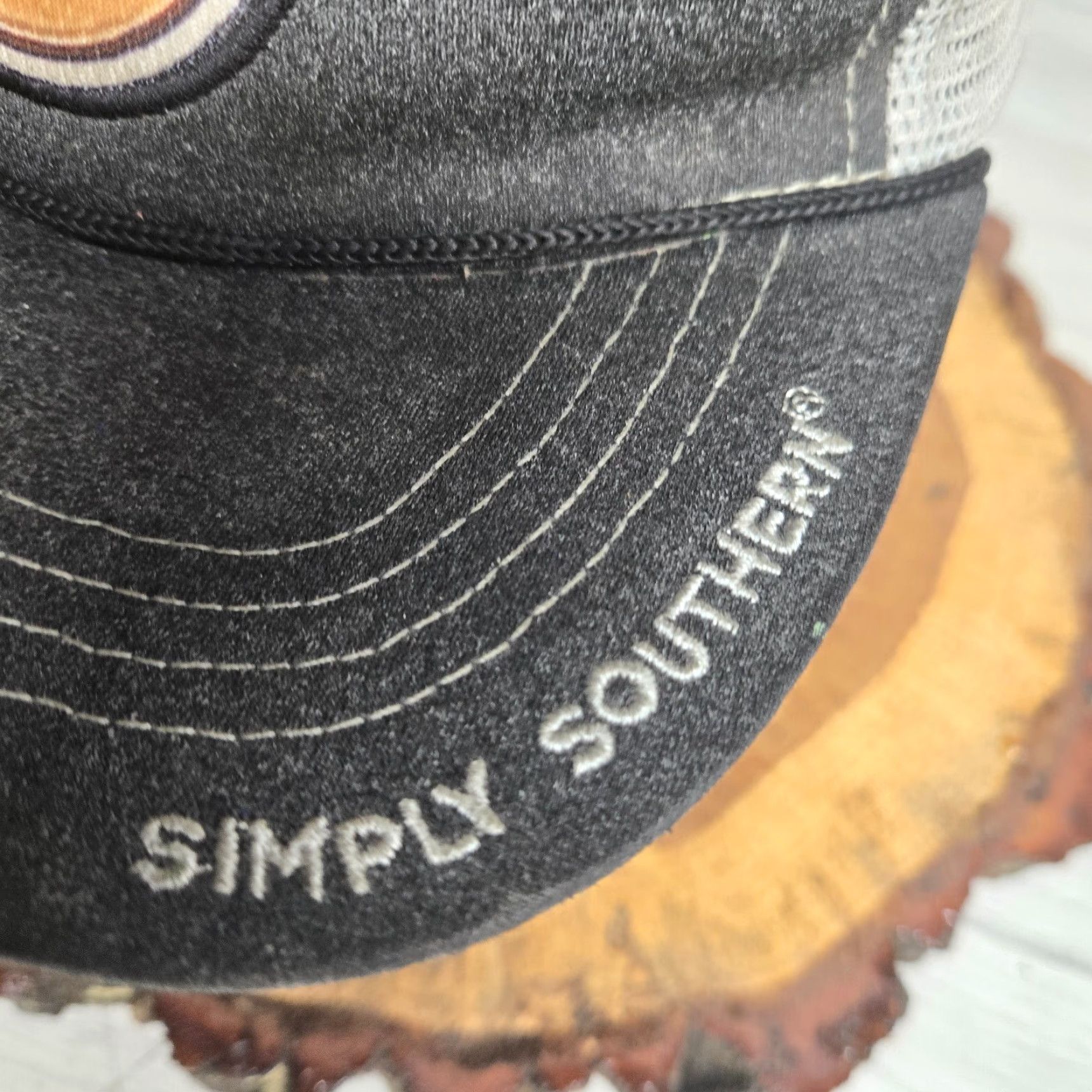 Roper Simply Southern 12 Gauge Snapback Rope Hat Cap Gray and White Trucker Hat Used Mens One Size Gray White Rope Hat Size ONE SIZE - 3 Thumbnail