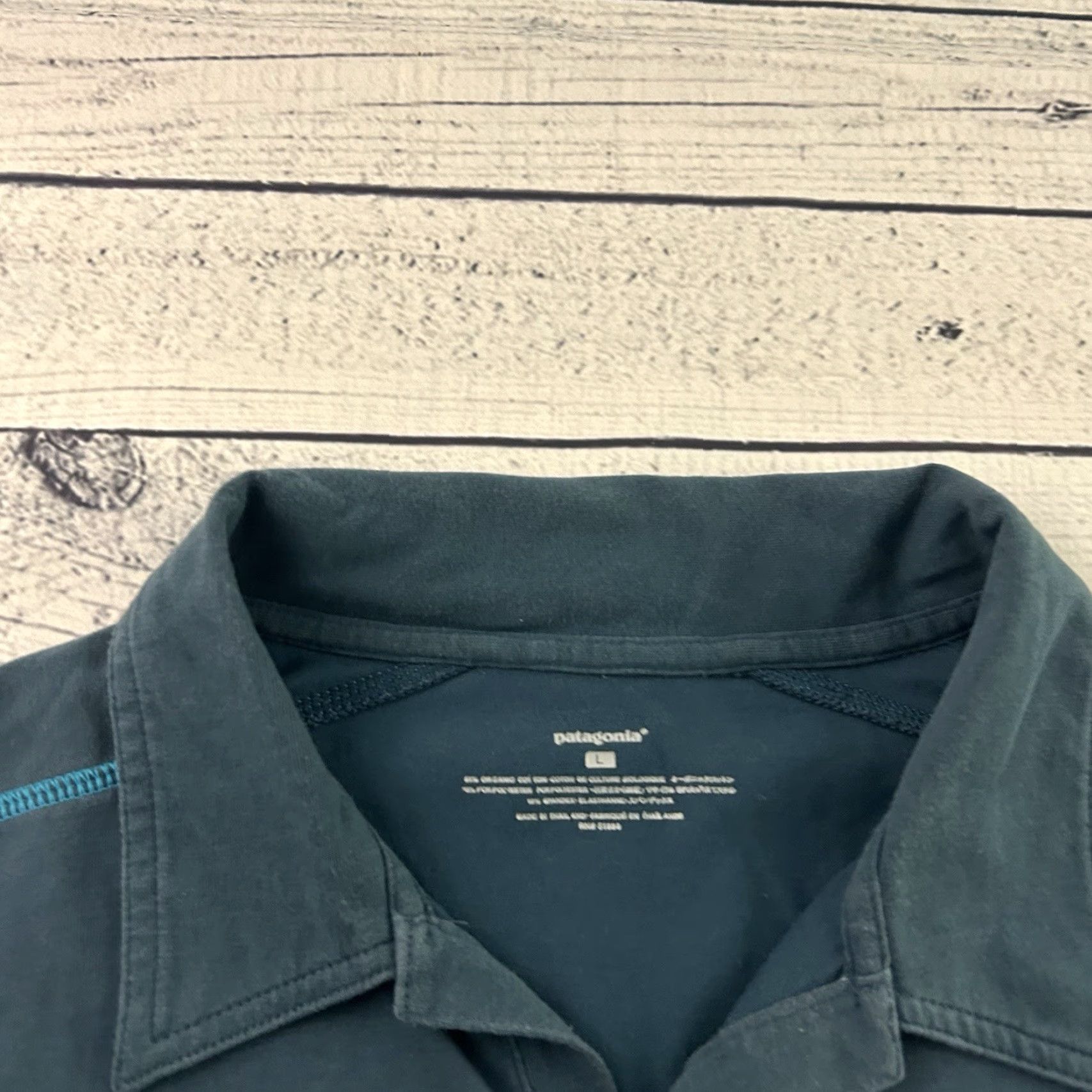 Patagonia Patagonia Short Sleeve Organic Cotton Polo Shirt Men's L Blue Shirt Mens Polo Blue Patagonia Short Sleeve Organic Cotton Polo Shirt L Mens Size US L / EU 52-54 / 3 - 2 Thumbnail