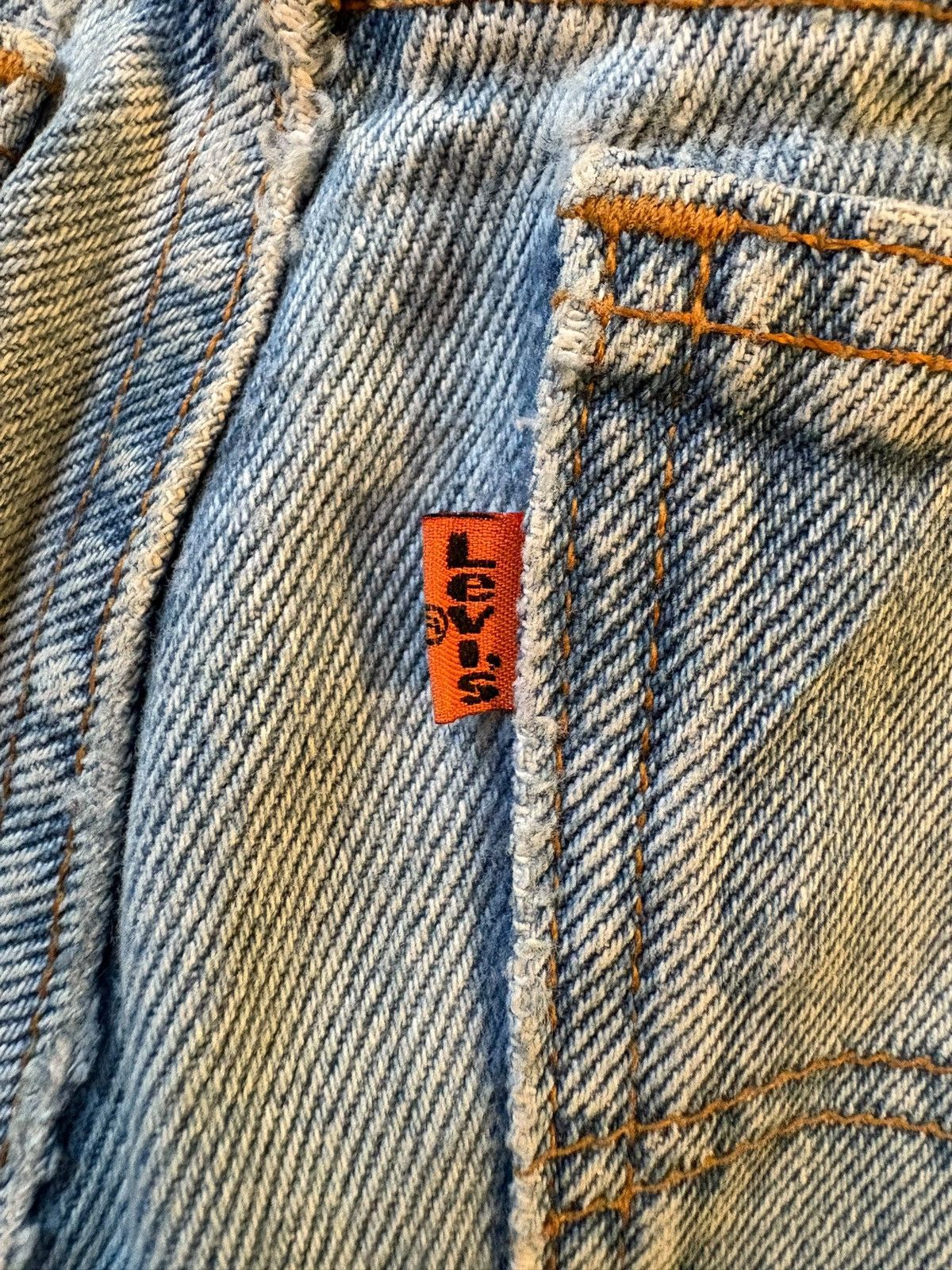 Levi's × Levi's Vintage Clothing Vintage 90s Levis 550 Orange Tab Mud Wash Baggy Jean Short Size US 31 - 14 Thumbnail