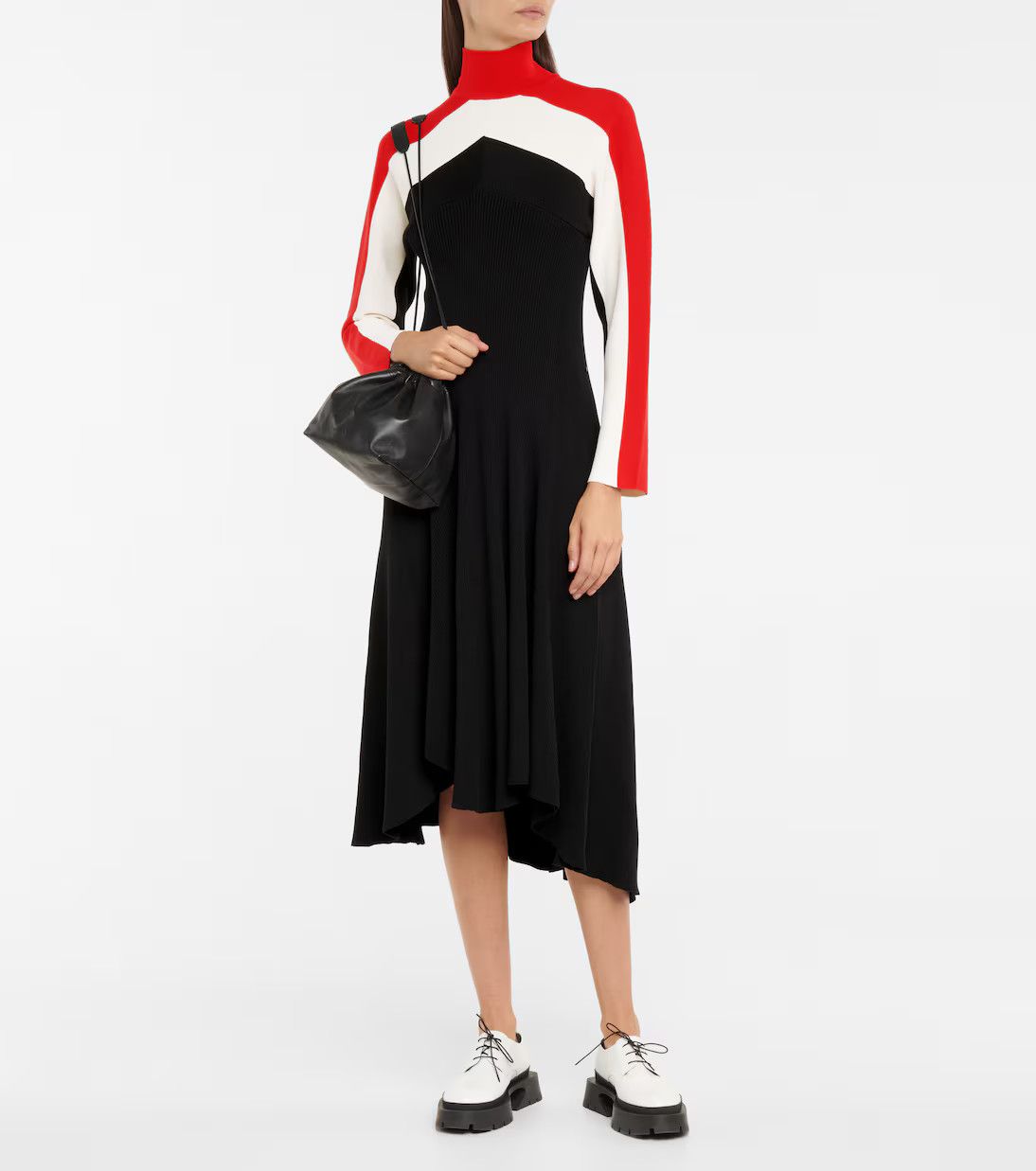 Jil Sander o1y0925 Midi Dress in Multicolor Size XS / US 0-2 / IT 36-38 - 2 Thumbnail
