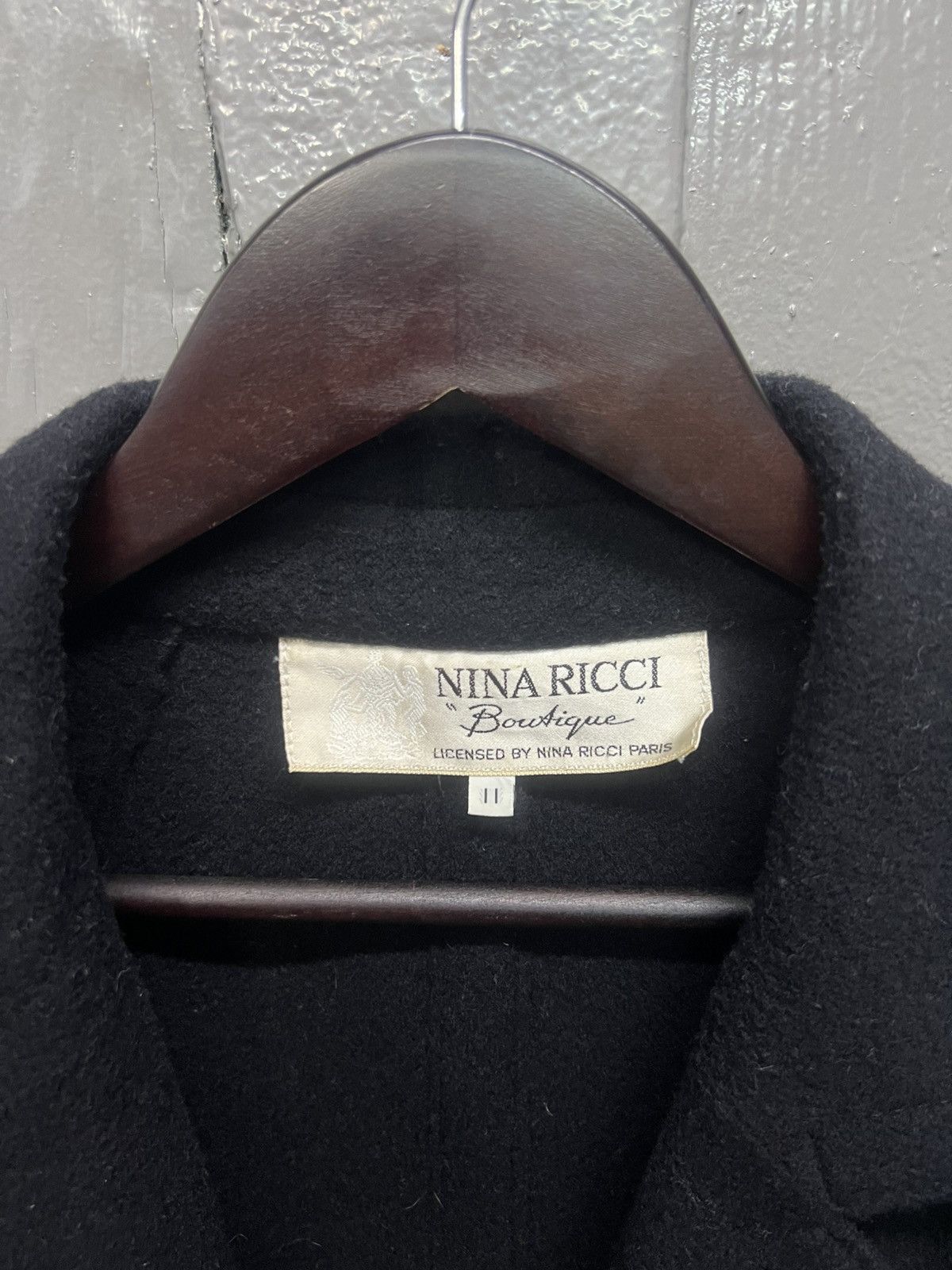 Japanese Brand Nina Ricci Boutique Wool Overcoat Size US XXL / EU 58 / 5 - 4 Thumbnail