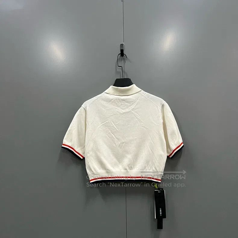 Miu Miu Miu Miu 40 Striped edge logo knitted short sleeve Size M / US 6-8 / IT 42-44 - 2 Thumbnail