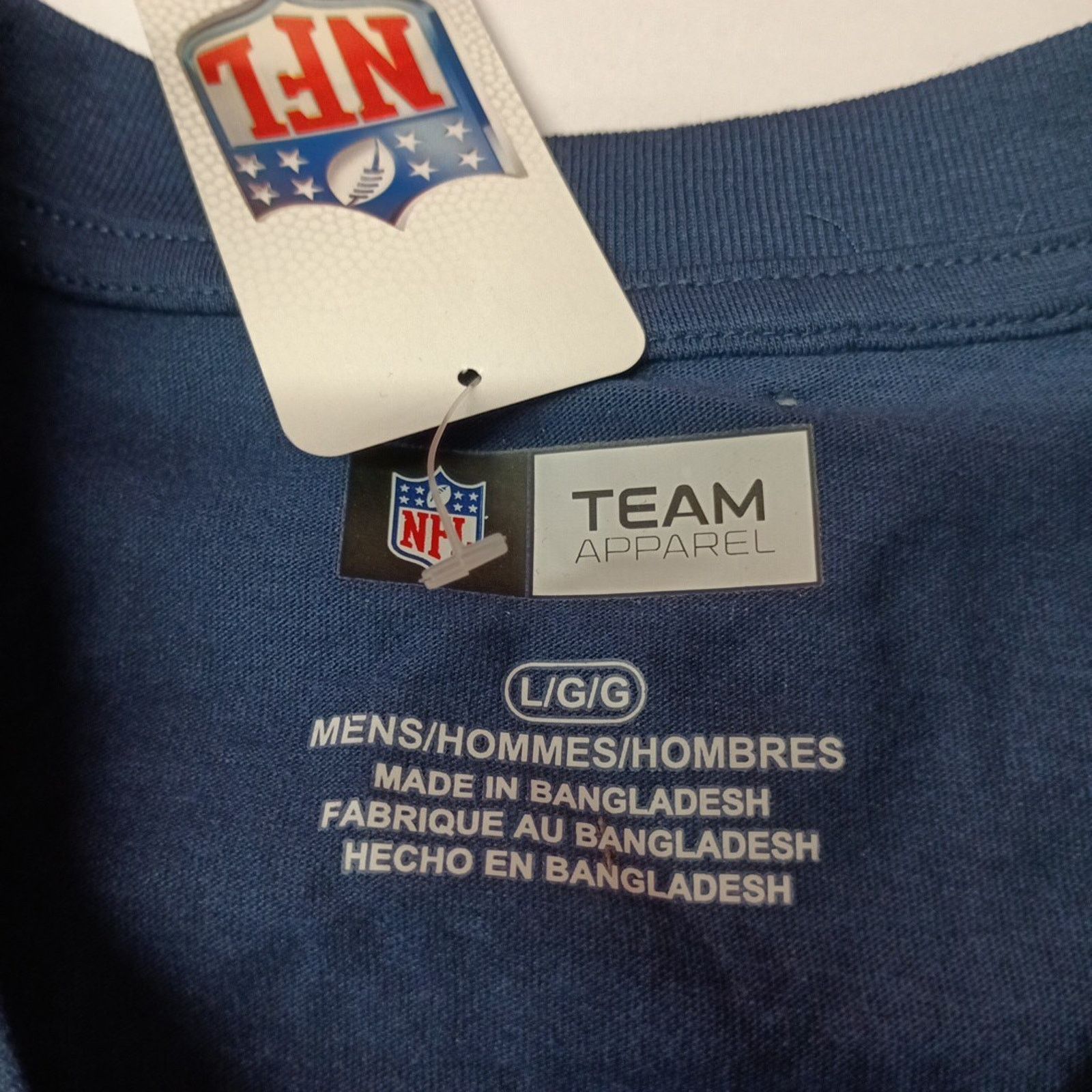 NFL NFL Team Apparel New England Patriots T-Shirt Men's L Blue Size US L / EU 52-54 / 3 - 3 Thumbnail