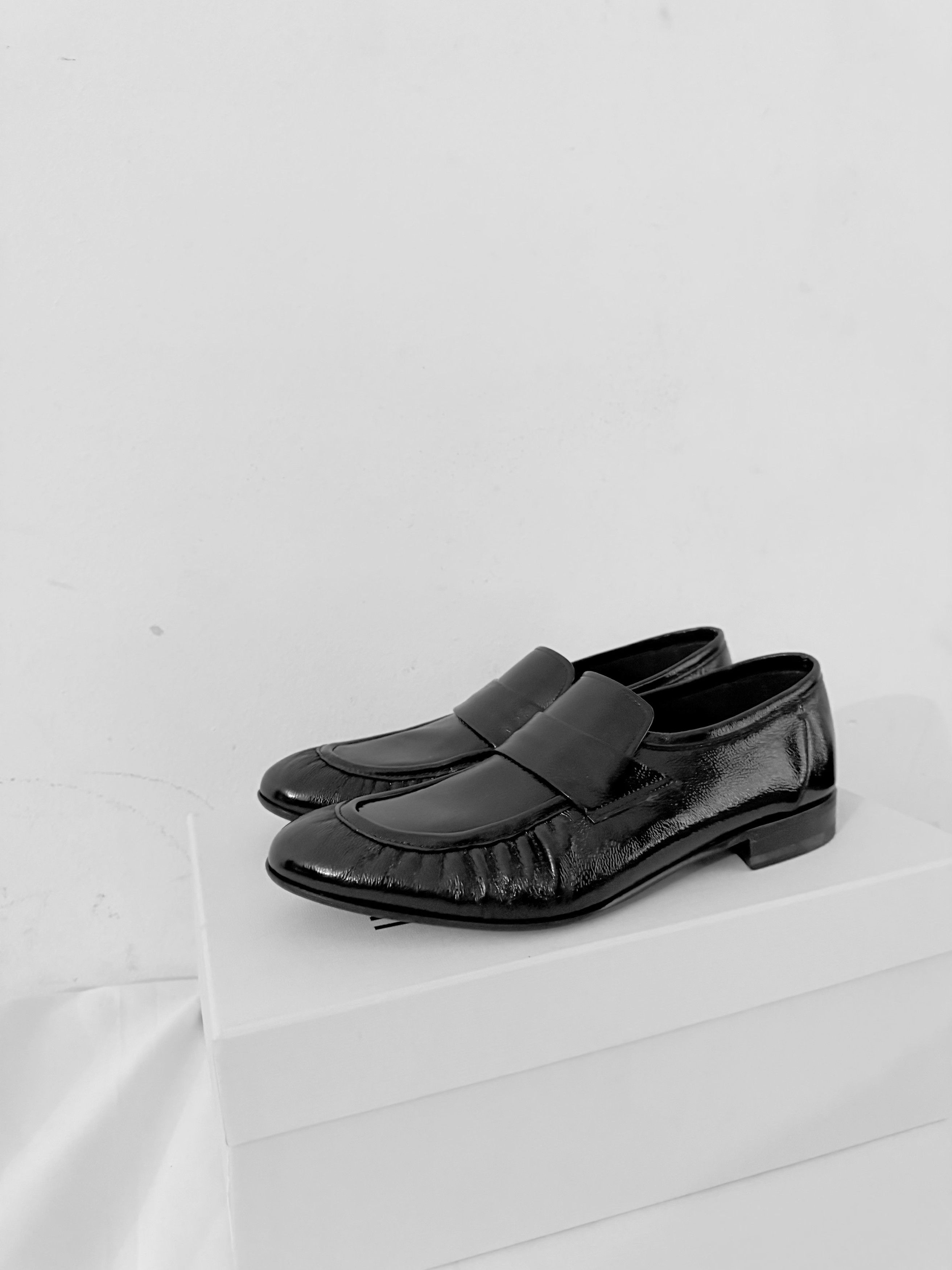 Lidfort Textured Lacquered Calfskin Mocassin Size US 9.5 / EU 42-43 - 6 Thumbnail