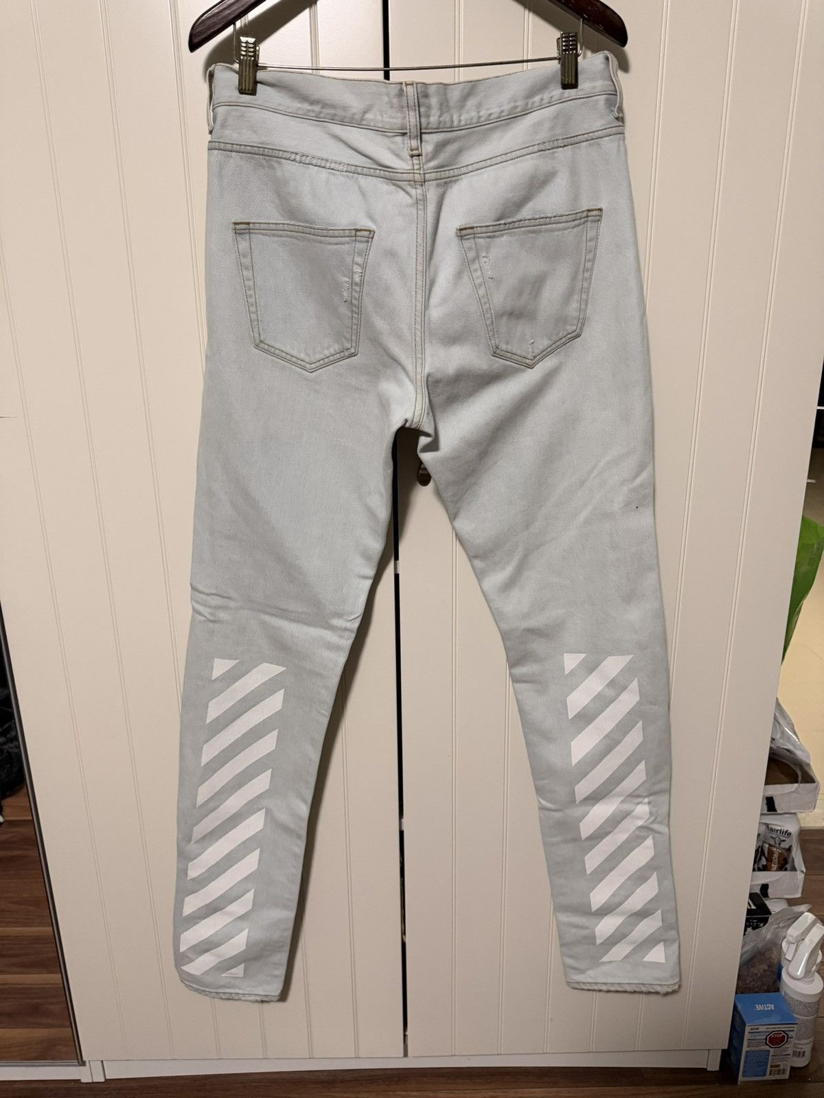 Off-White Last price drop - Off-White Blue Denim Size US 33 - 1 Thumbnail