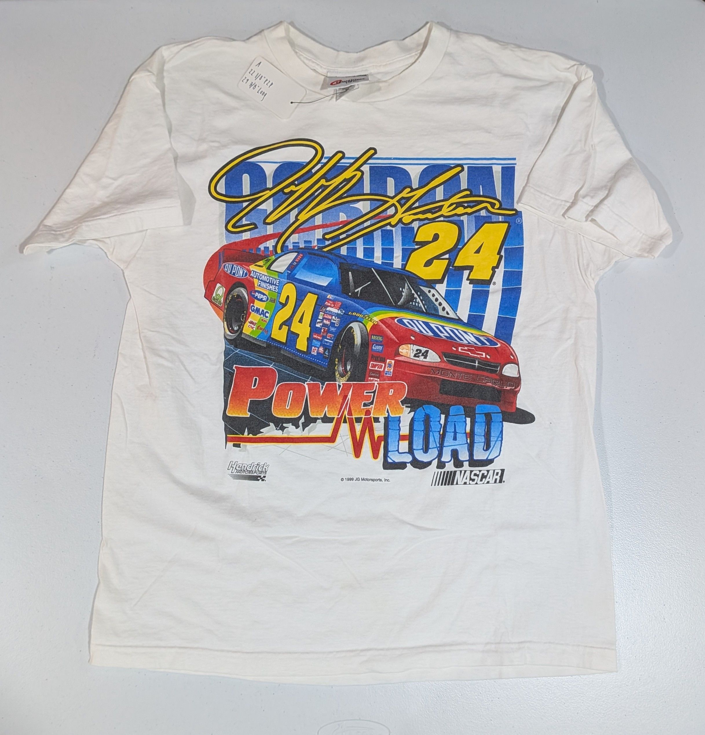 Other Vintage 1999 Jeff Gordon Power Load Racing Tee Size US XL / EU 56 / 4 - 1 Thumbnail