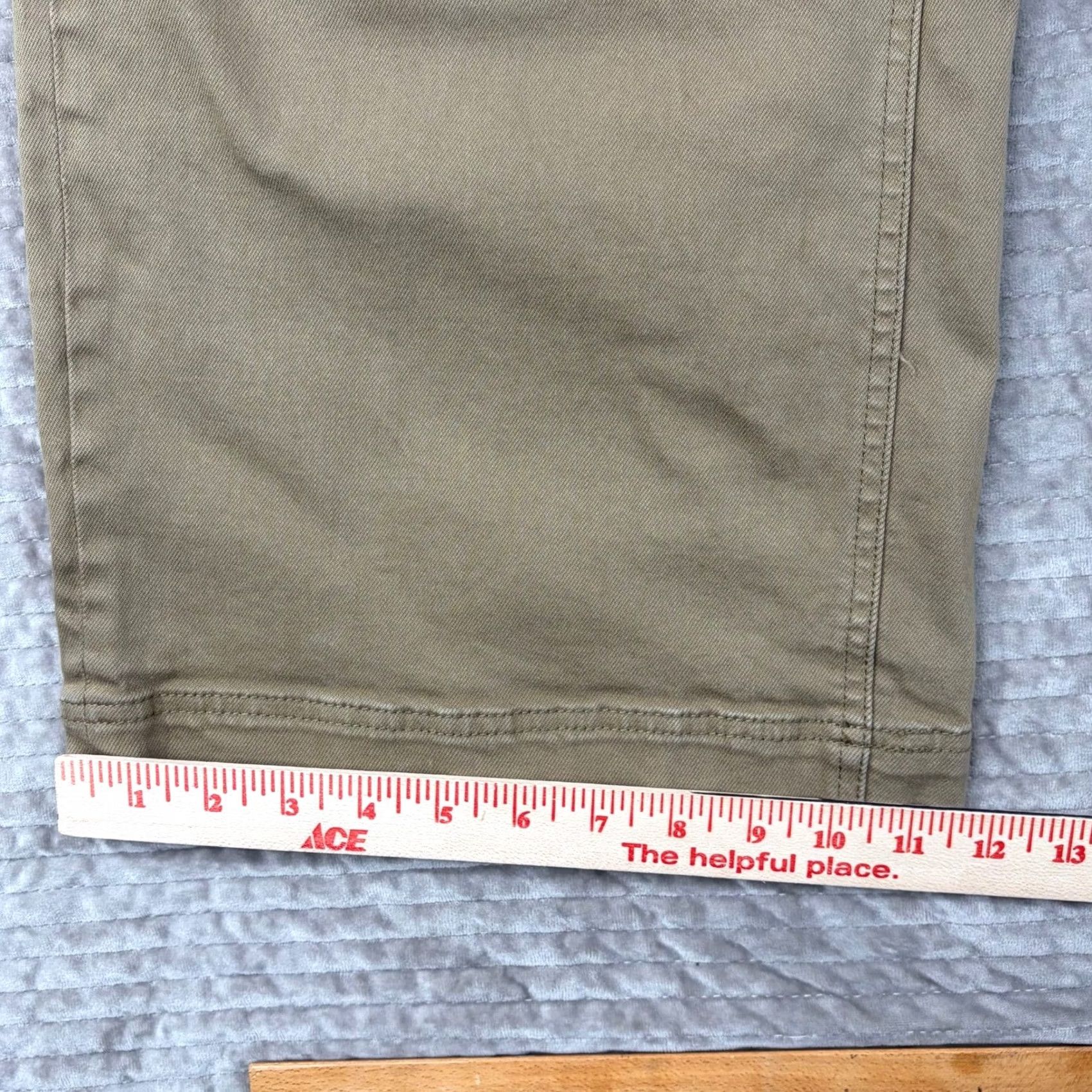 Everlane Everlane Wide Leg Crop Pants Khaki Tan Size 16 Stretch Patch Pockets High Rise Workwear Cropped Women Mens? Size 38" / US 16 / IT 52 - 3 Thumbnail