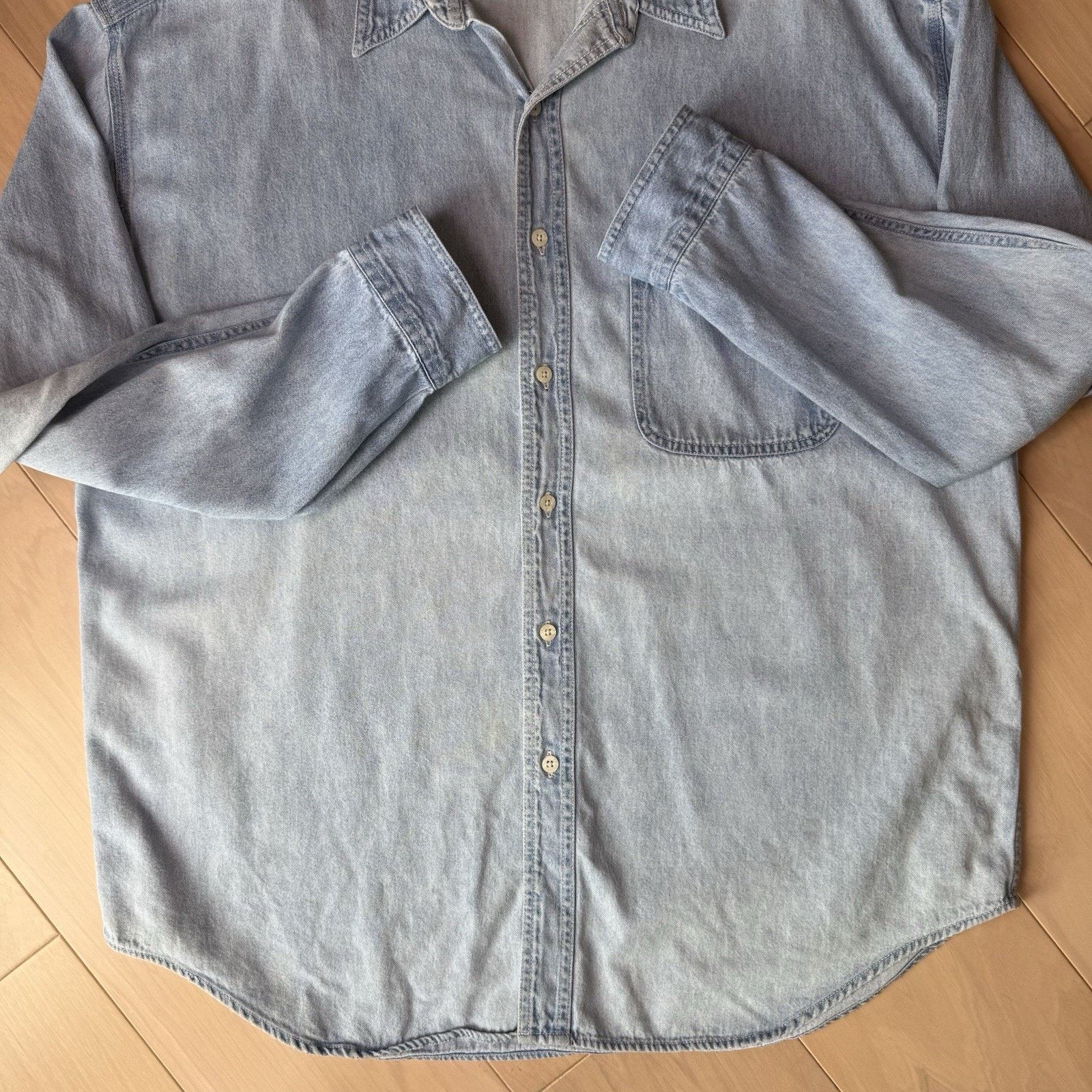 Disney Vintage Winnie the Pooh Shirt 2XL Blue Long Sleeve Button Up Size US XXL / EU 58 / 5 - 7 Thumbnail