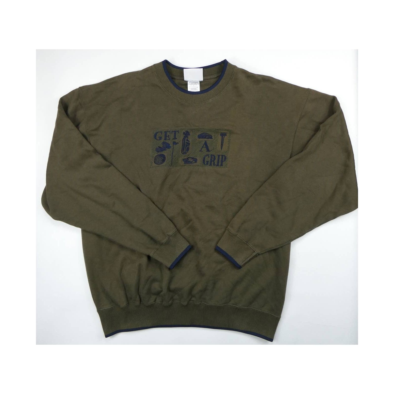 Golf le Fleur MCCC Sport golf "get a grip" sweatshirt, large, olive green Size US L / EU 52-54 / 3 - 1 Thumbnail