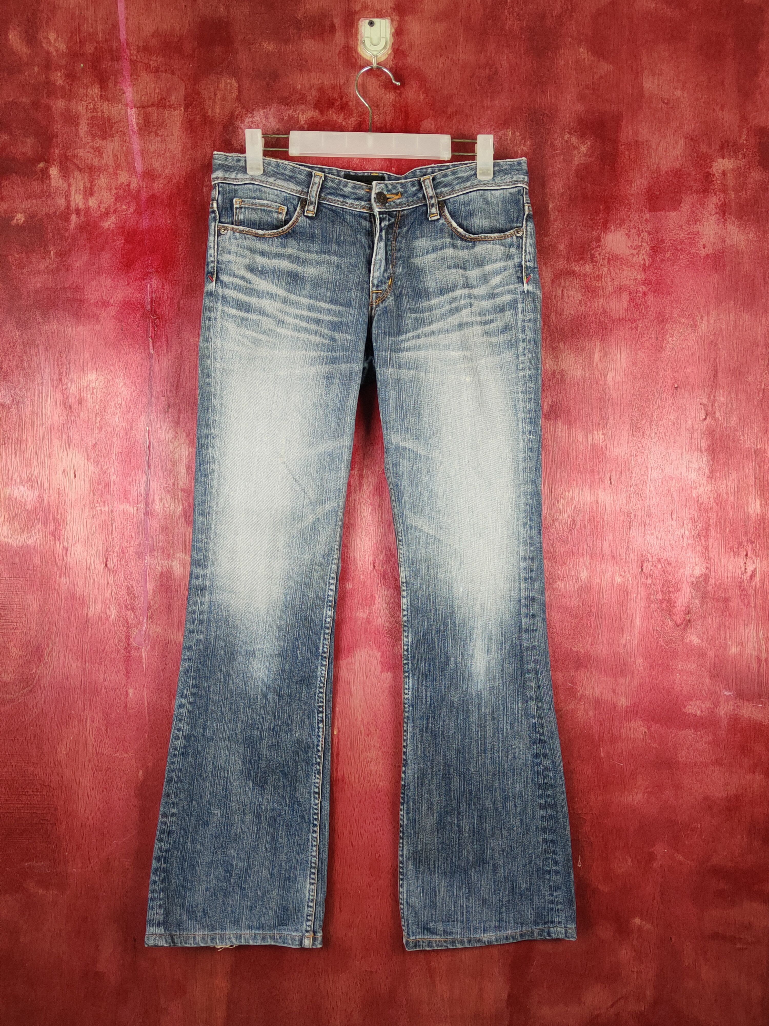 Japanese Brand Sweet Camel Blue Distressed Ripped Jeans #S2208 Size 31" - 1 Thumbnail