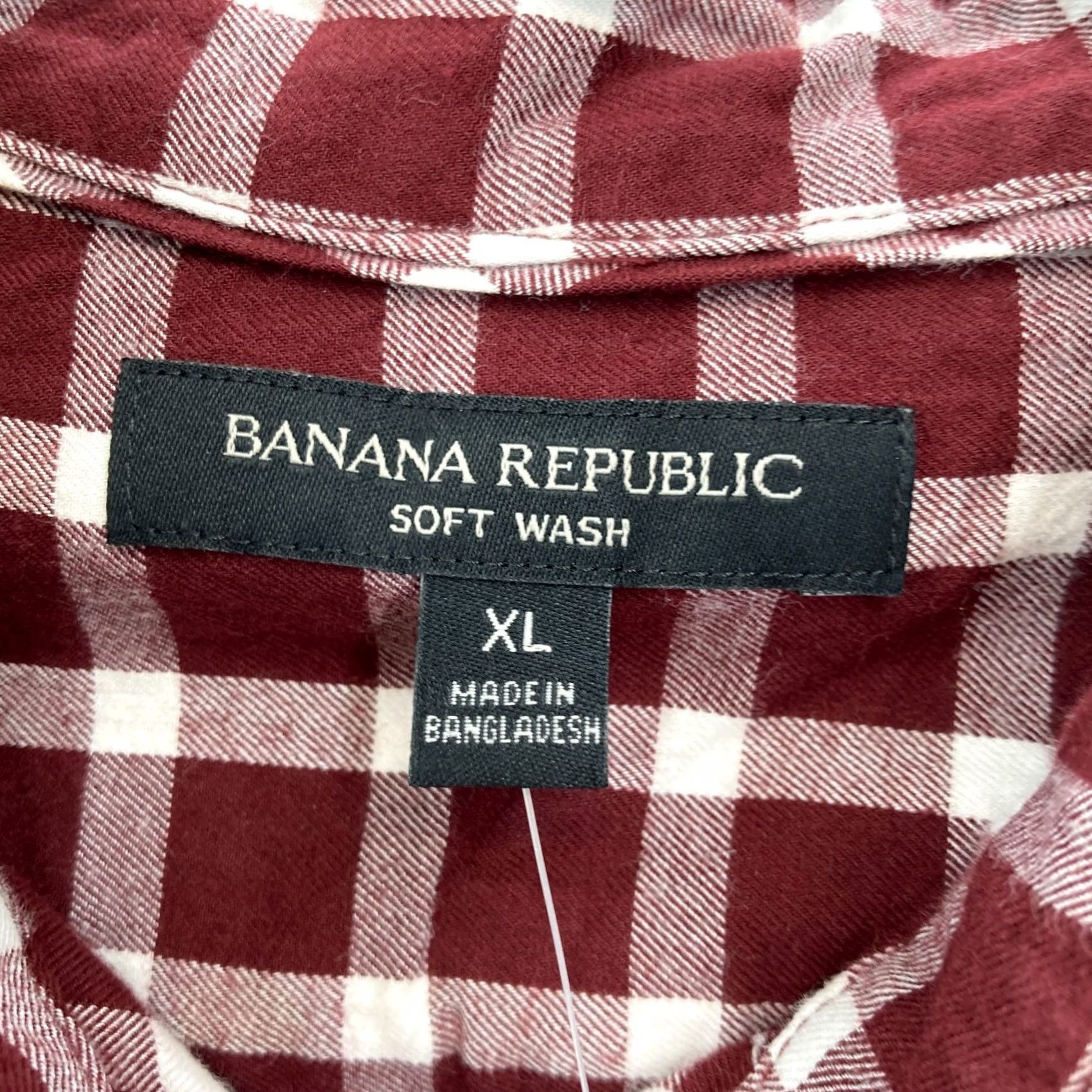Banana Republic Banana Republic Button-Up Shirt Mens XL Red Gingham Plaid Long Sleeve Shirt Size US XL / EU 56 / 4 - 4 Thumbnail