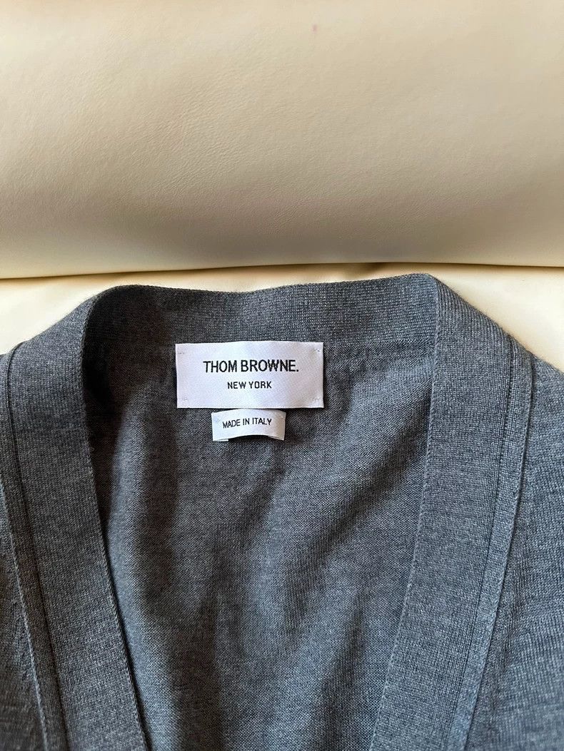 Thom browne Knitted wool cardigan sweater 2503-Nextarrow