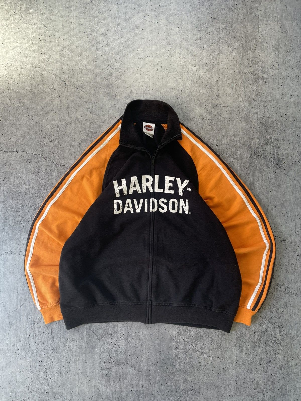 Harley Davidson × Vintage 2008s Harley Davidson Zip Up Hoodie Size US XL / EU 56 / 4 - 2 Thumbnail