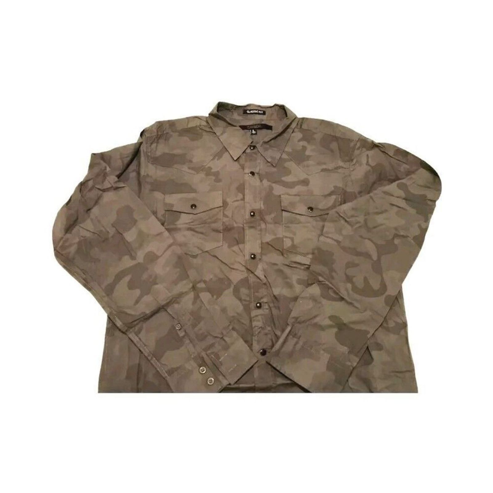 Carbon NWOT Carbon Men's Military Grey Shirt L Long Sleeve Button Size US L / EU 52-54 / 3 - 1 Thumbnail