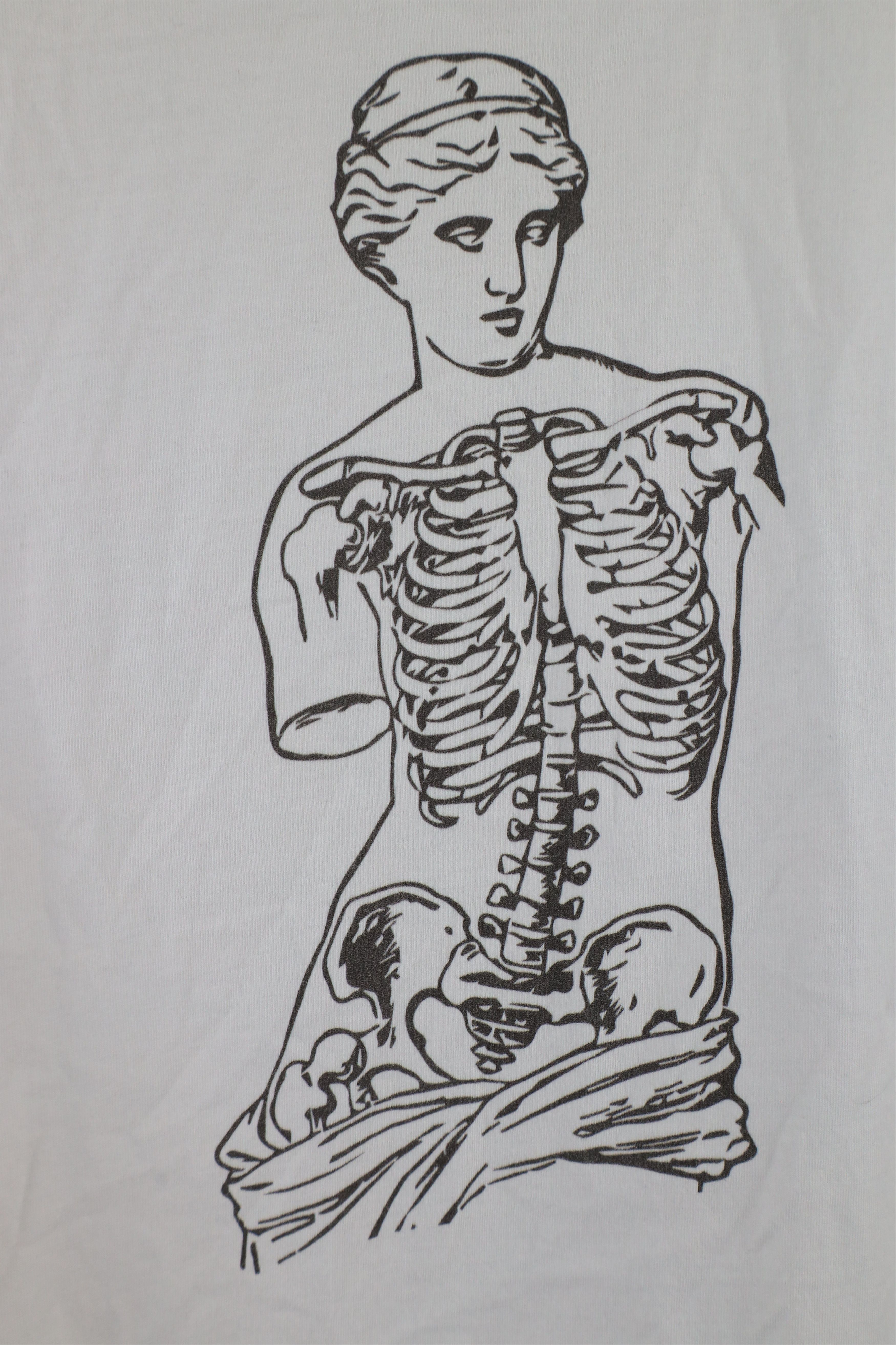 Vintage Vintage Streetwear De Milo Skeleton Short Sleeve T-Shirt Size M / US 6-8 / IT 42-44 - 4 Thumbnail