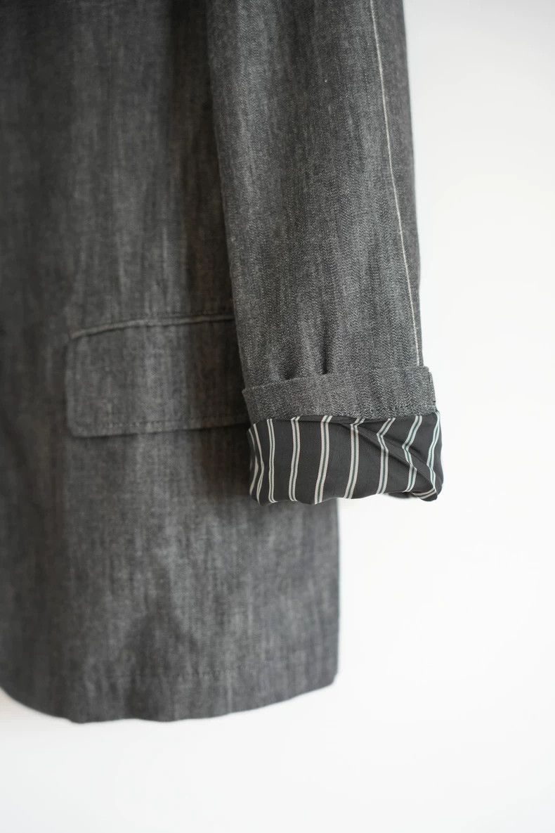 Yohji Yamamoto Yohji Yamamoto size 2 10cm Striped Sleeve White Line blaze Size 36R - 5 Thumbnail