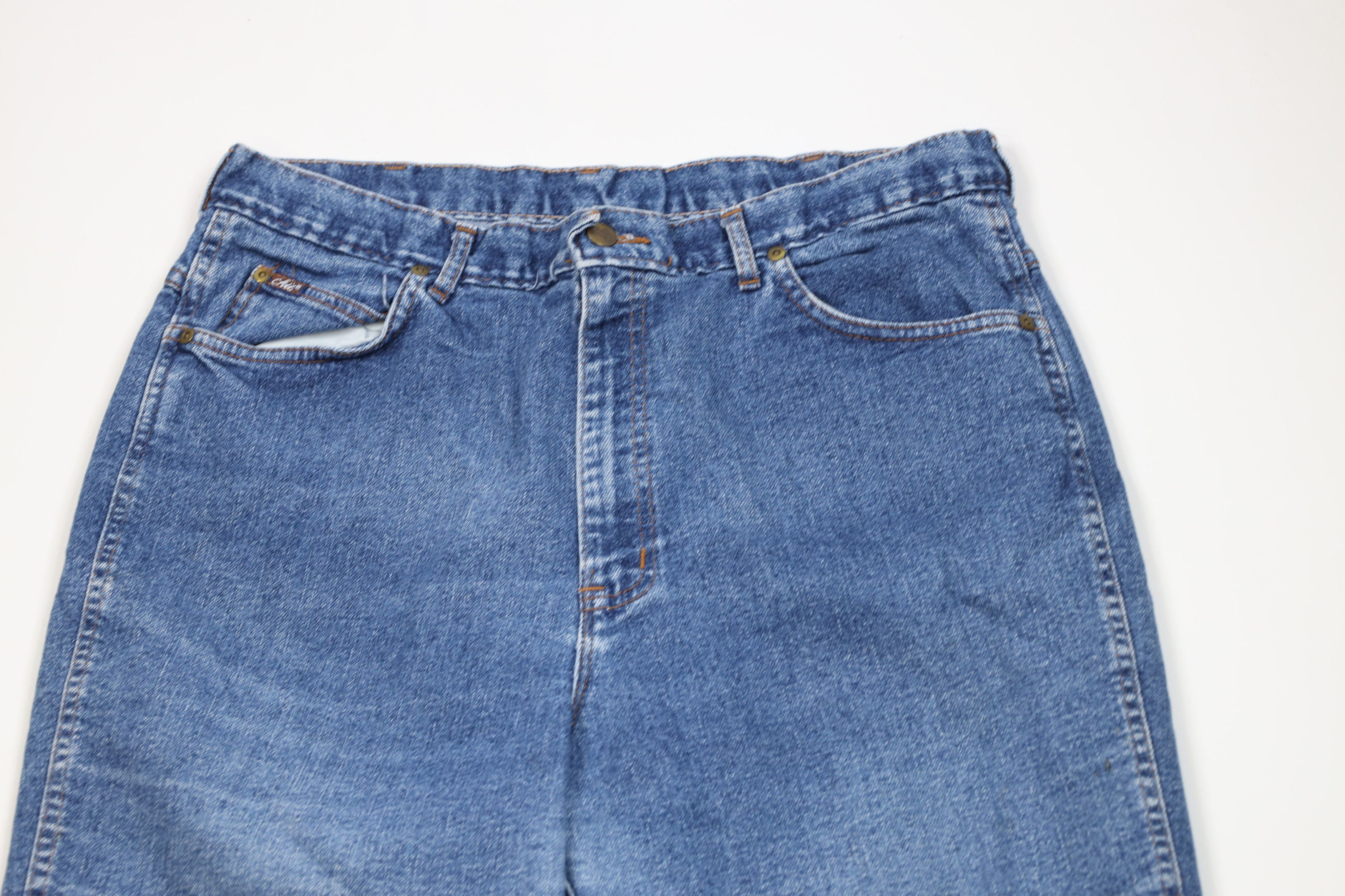 Vintage Vintage 90s Streetwear Tapered Leg Denim Jeans Blue USA Size 42" / US 20 - 2 Thumbnail