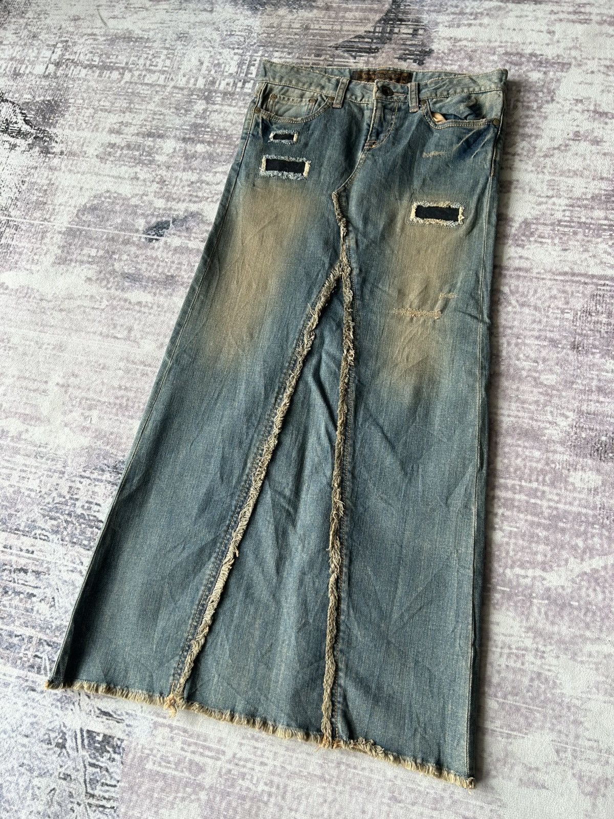 GOA GOA Military cargo zip up skirt olive green | Grailed