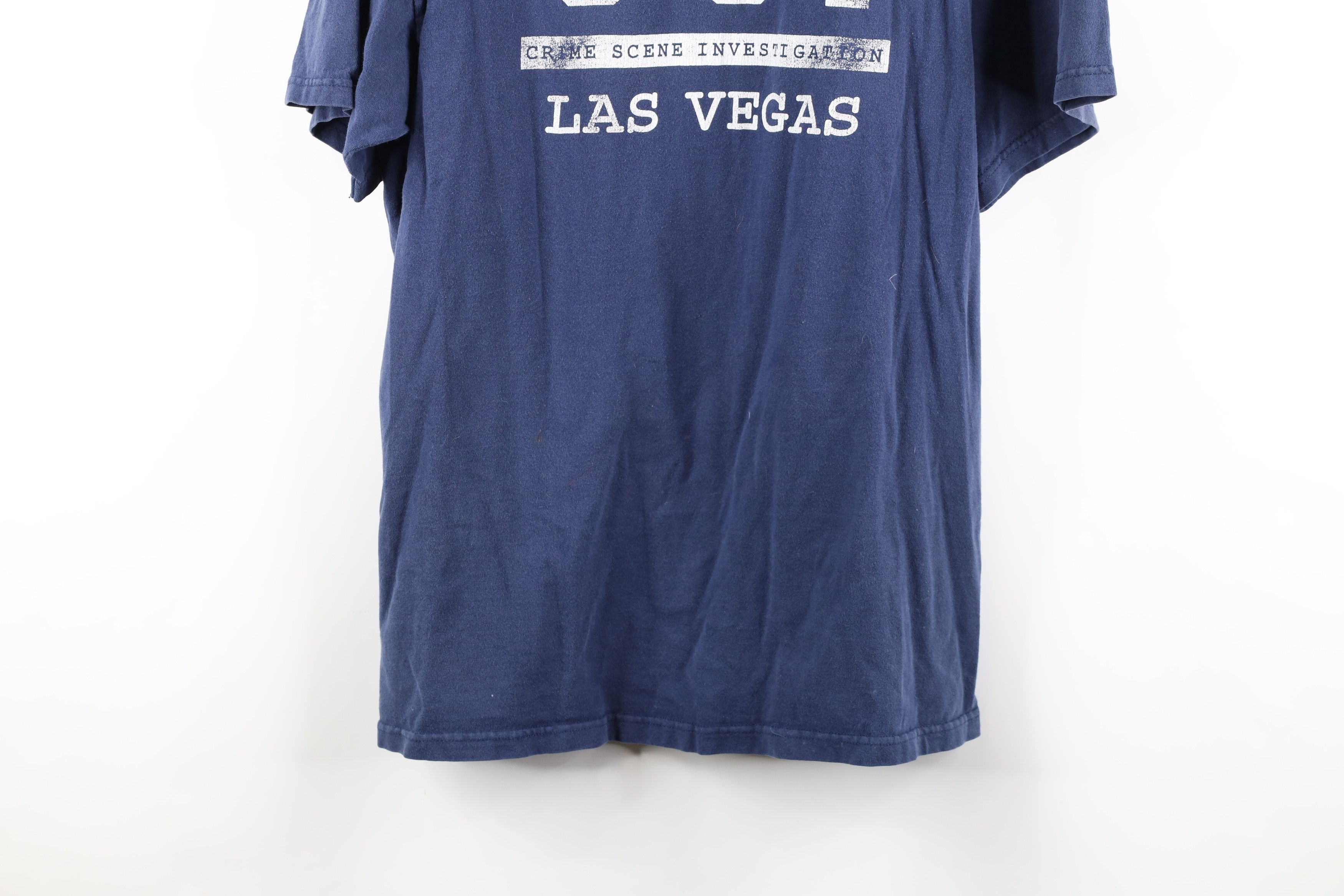 Vintage Vintage Out CSI Las Vegas Short Sleeve T-Shirt Blue Cotton Size US XL / EU 56 / 4 - 13 Thumbnail