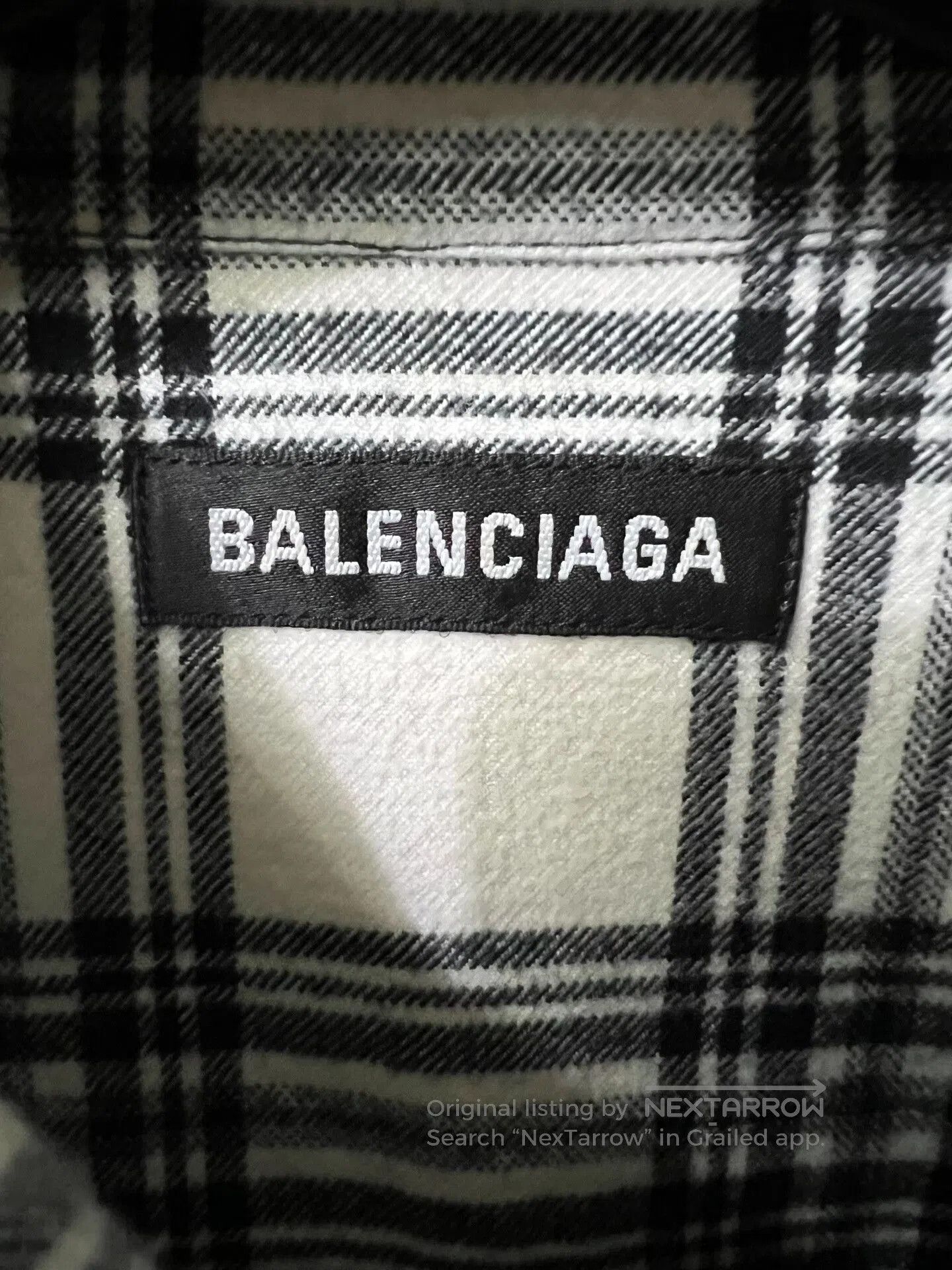 Balenciaga Balenciaga Men's Checkered Casual Shirt. Size US M / EU 48-50 / 2 - 3 Thumbnail