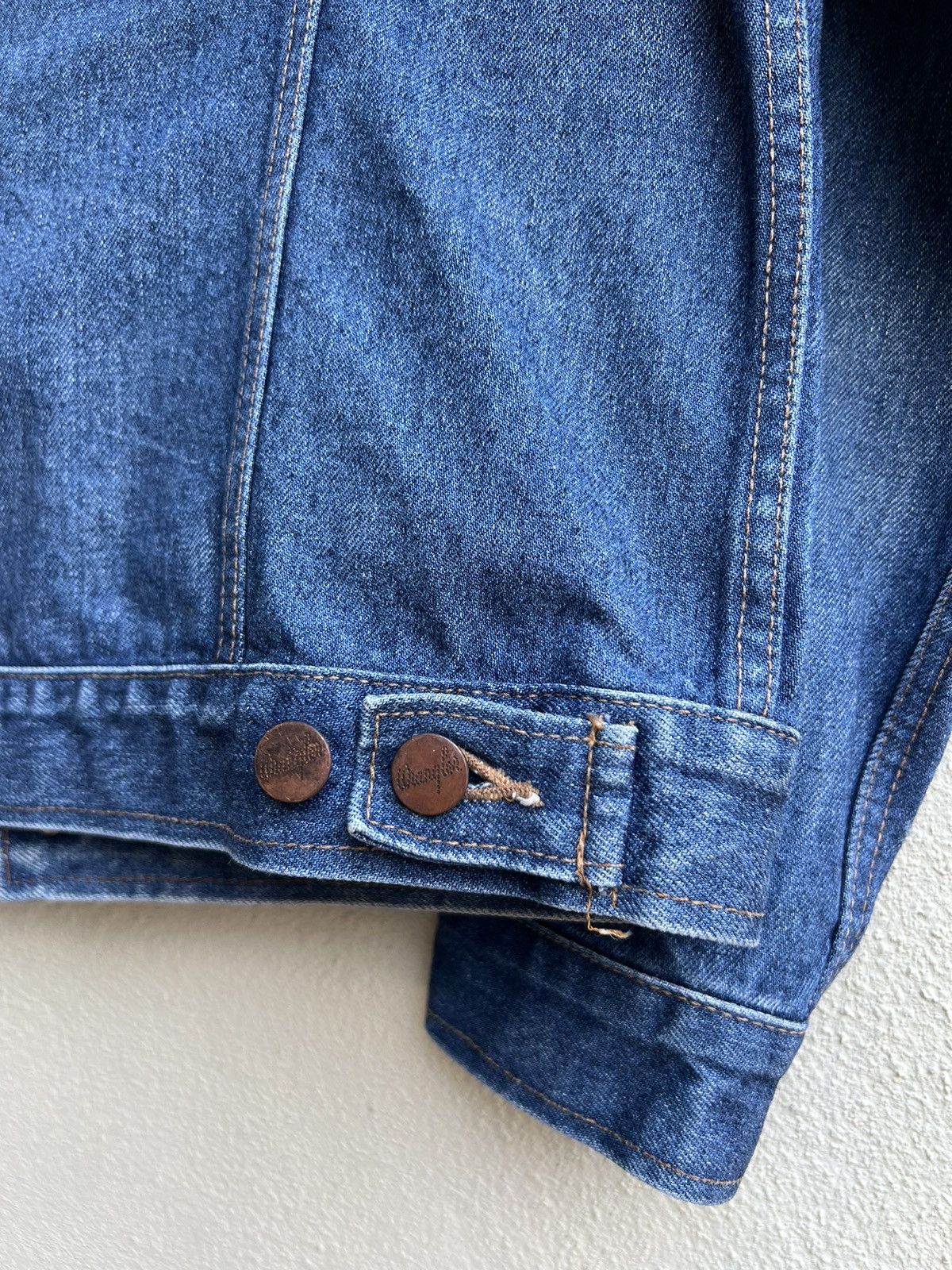 Vintage Vintage 90s Wrangler 4 Pocket Denim Jacket Size US M / EU 48-50 / 2 - 15 Thumbnail