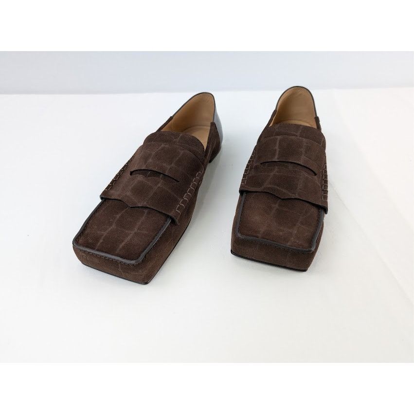 Jacquemus o1rshd1 Les Mocassins Carre Loafer Boots in Dark Brown Size US 12 / EU 45 - 8 Thumbnail